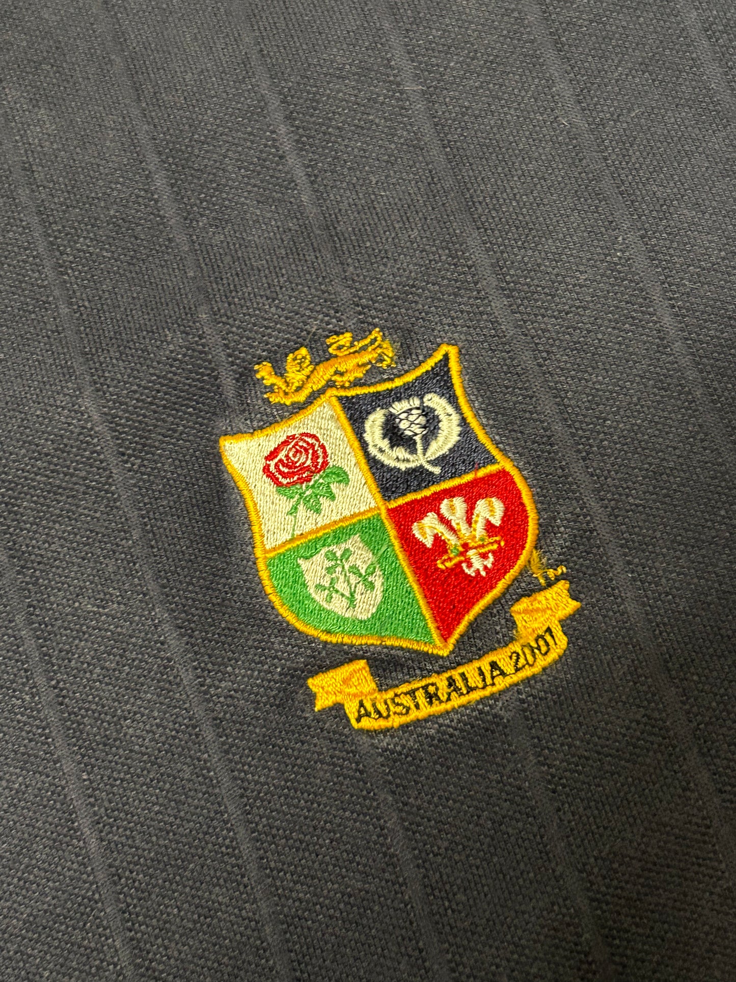 Vintage Lions Australia 2001/02 adidas tour polo shirt (L)