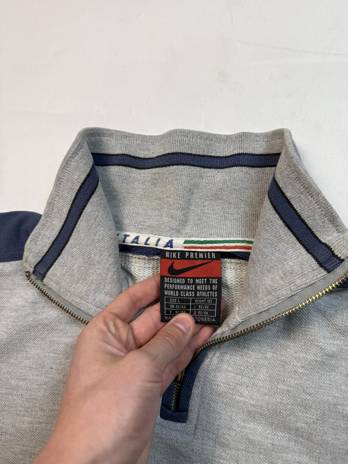 Vintage Italy 1996/97 Nike quarter zip sweatshirt (L)