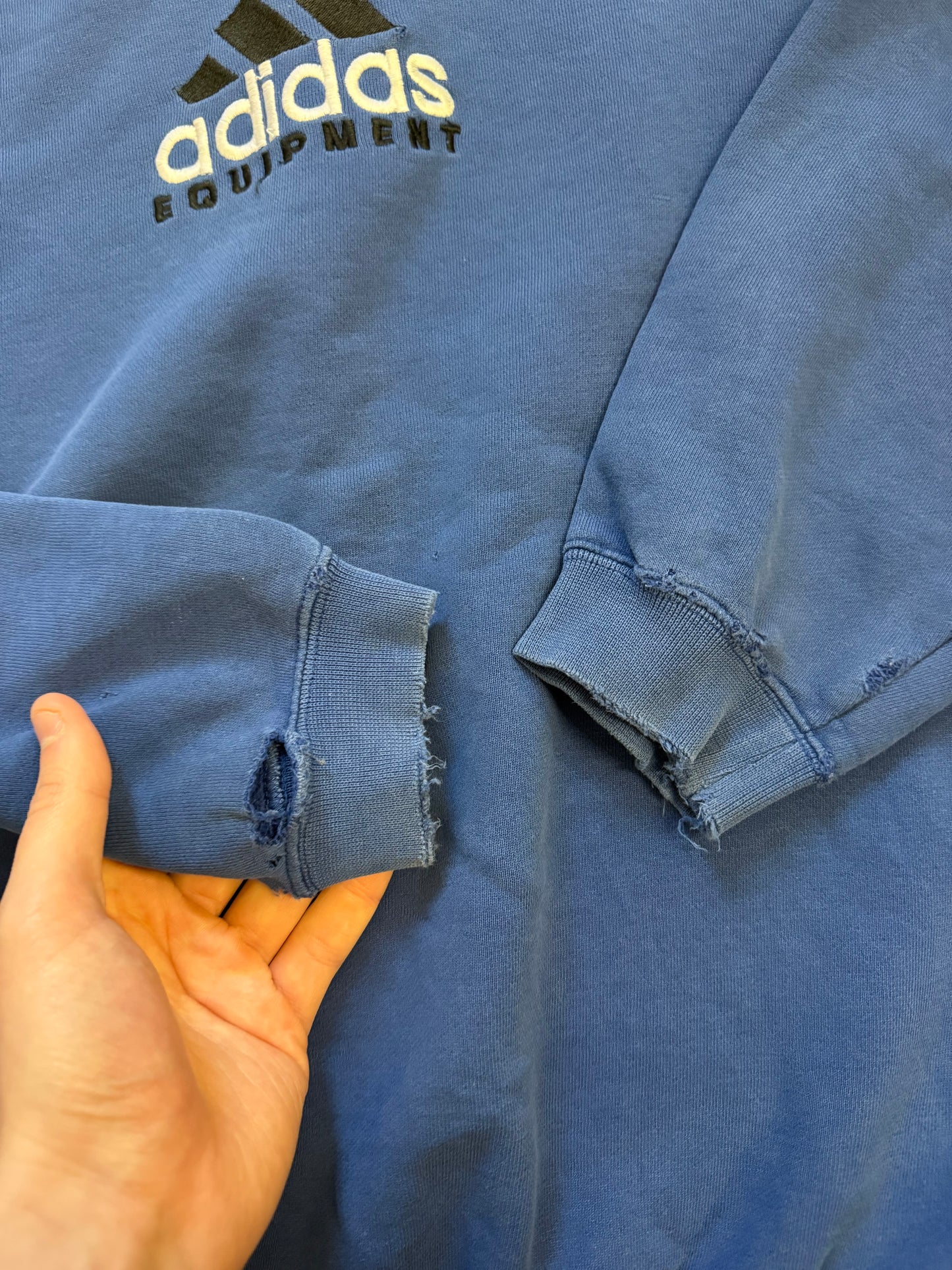 Vintage 90s Adidas equipment centre logo sweatshirt (L)