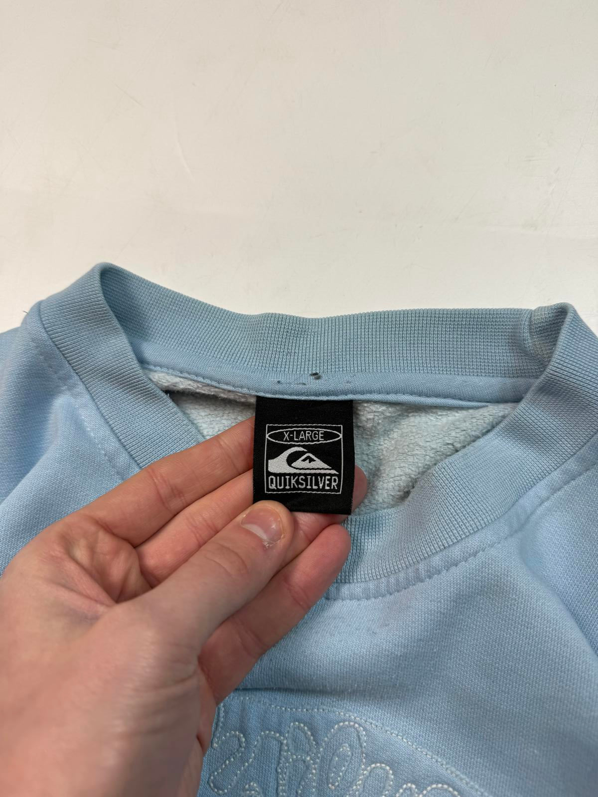 Vintage Y2K Quiksilver spell out sweatshirt (XL)