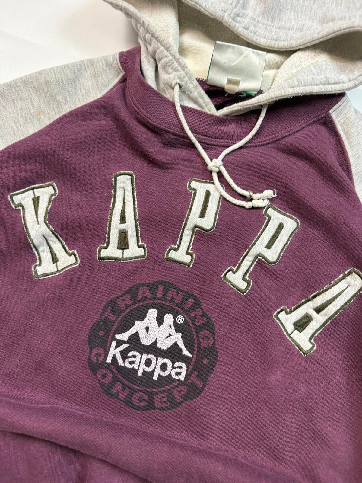 Vintage 90s Kappa spell out hoodie (L)