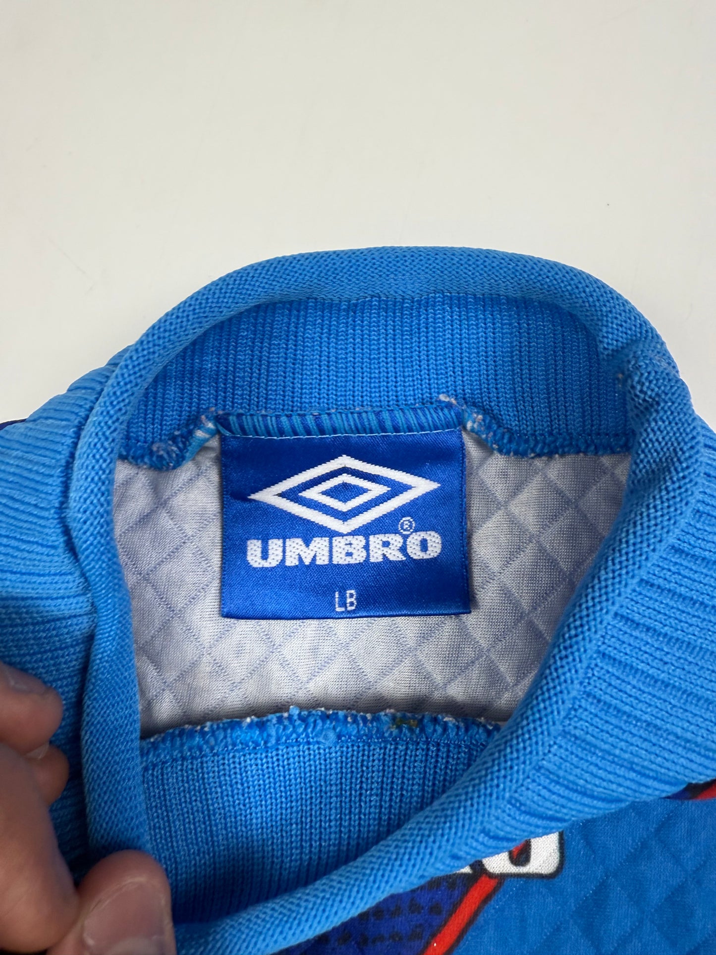 Vintage Manchester United 1995-97 Umbro away gk shirt (YL)