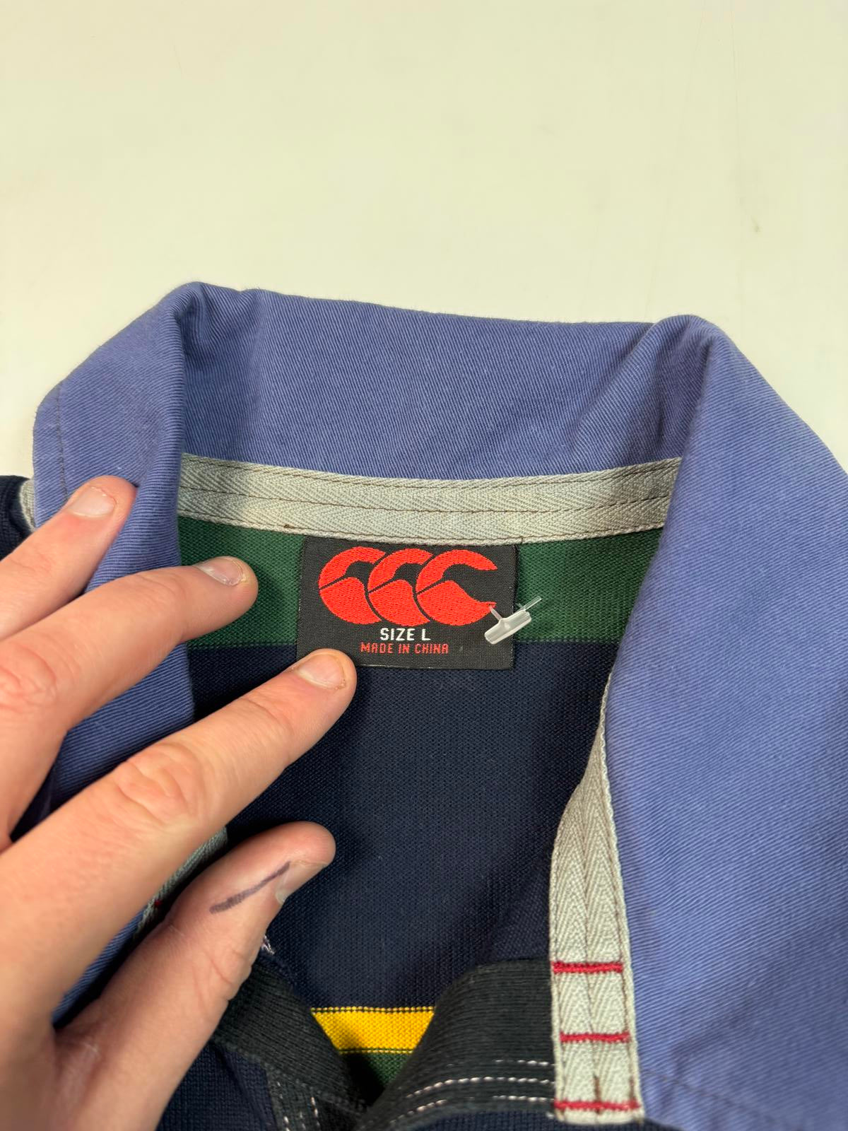 Vintage Canterbury rugby polo shirt (L)