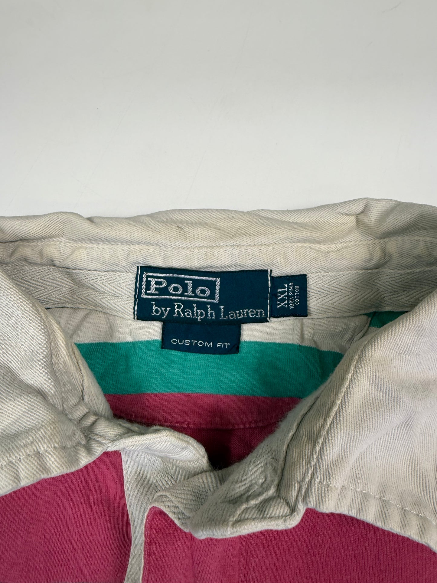 Vintage Polo Ralph Lauren striped rugby polo (XXL)