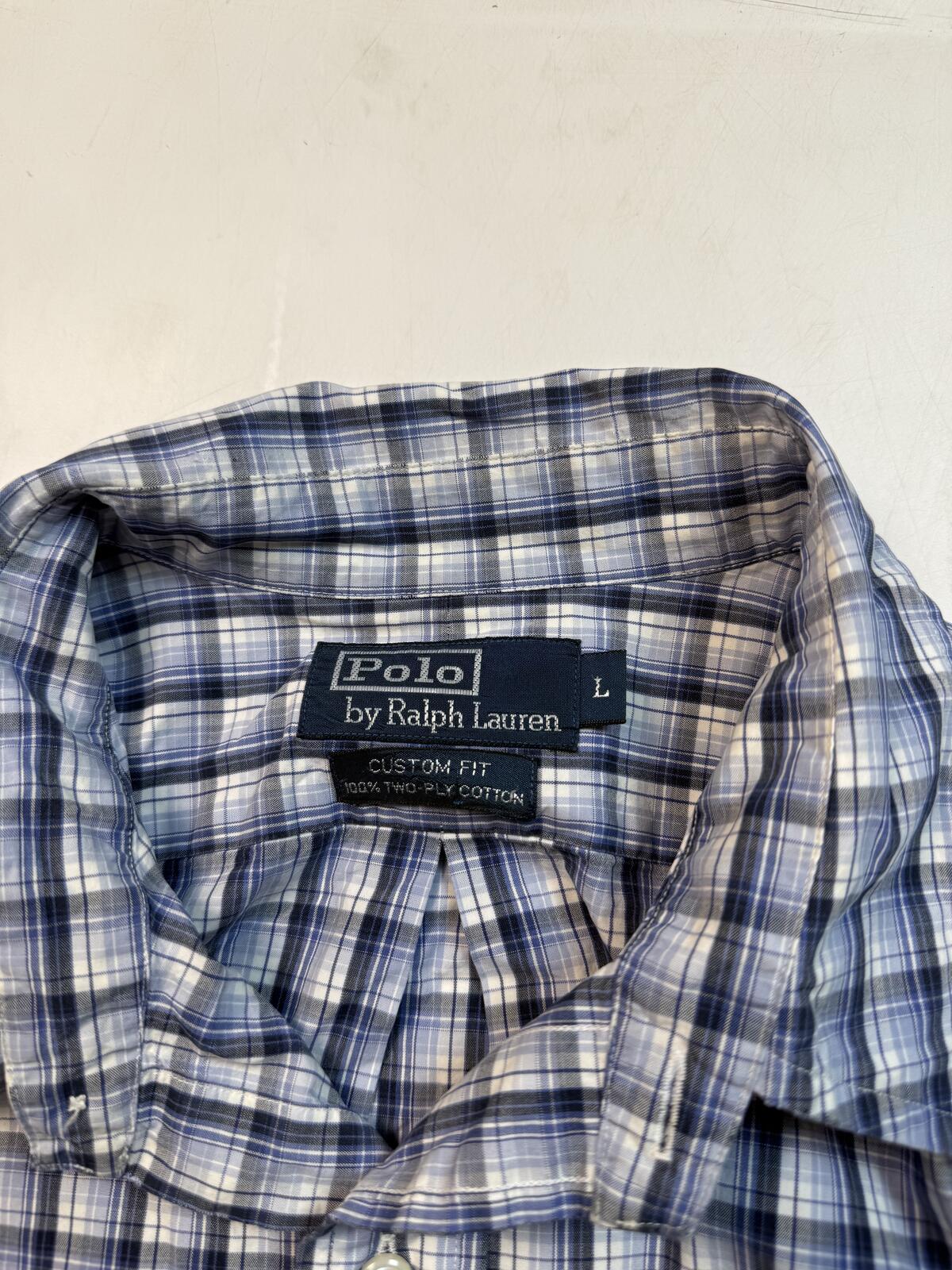 Vintage Polo Ralph Lauren checkered button up shirt (L)