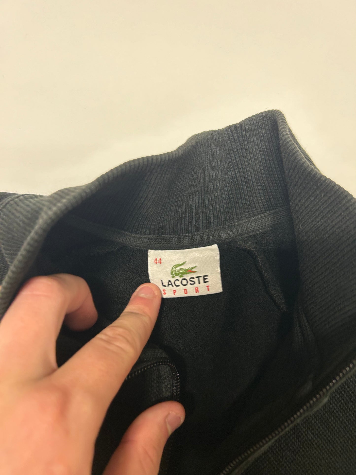 Lacoste spell out full zip sweatshirt (S)