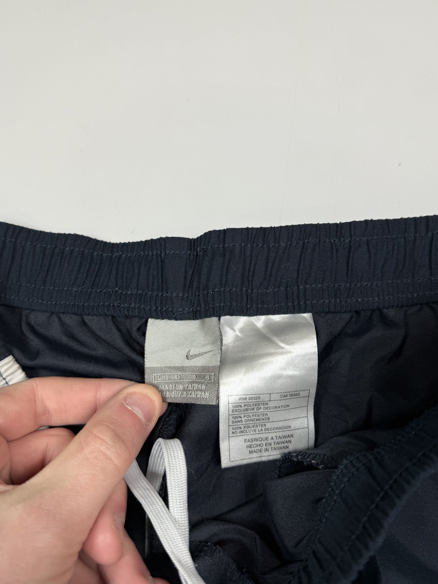 Vintage Nike baggy side stripe track pants (L)