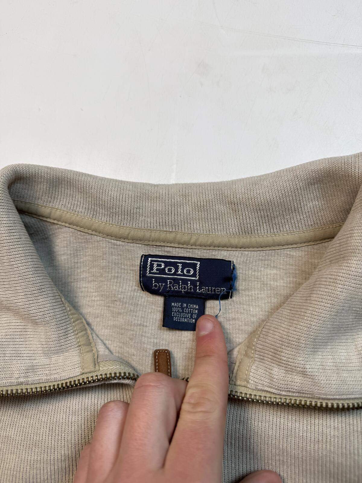 Vintage Polo Ralph Lauren quarter zip sweatshirt (XXL)