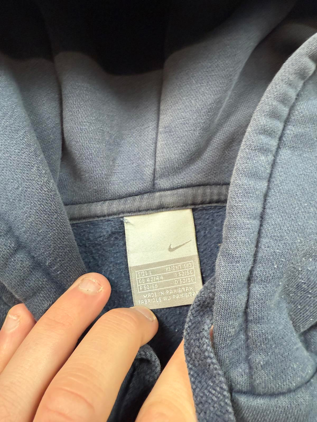 Vintage Nike mini swoosh zip up hoodie (L)