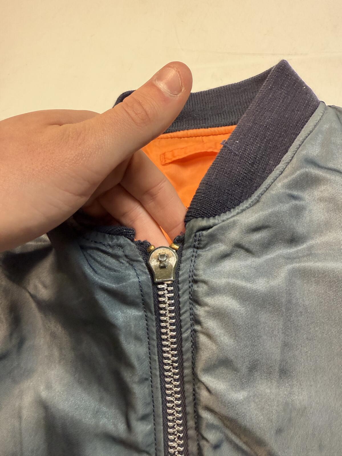 Vintage 90s MA-1 military flight bomber jacket (L)