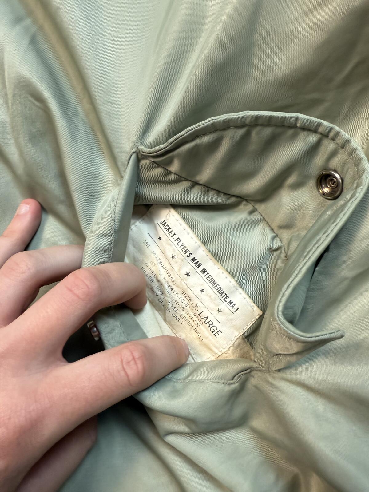 Vintage 90s MA-1 flight bomber jacket (XL)