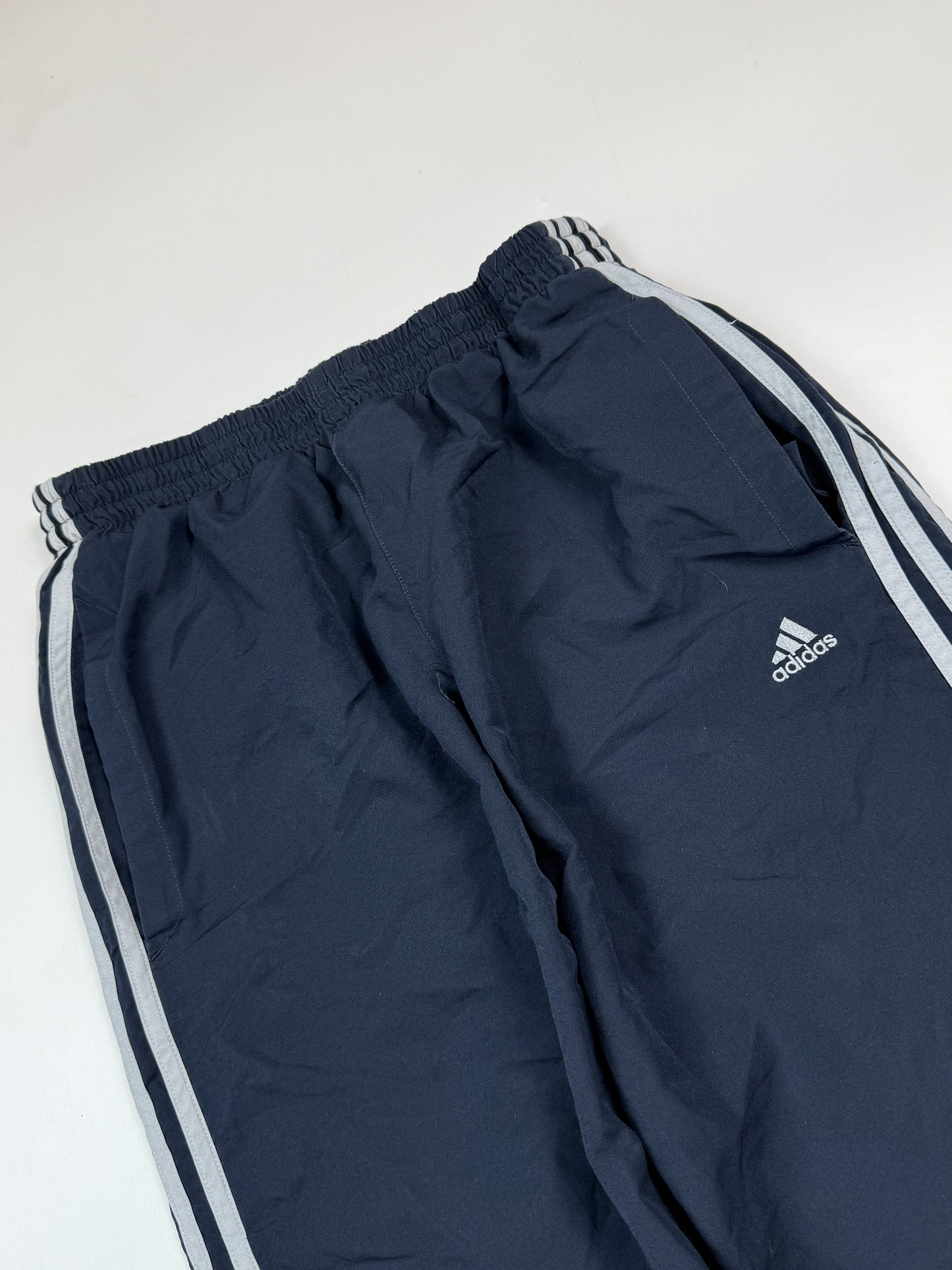 Adidas side stripe track pants (M)