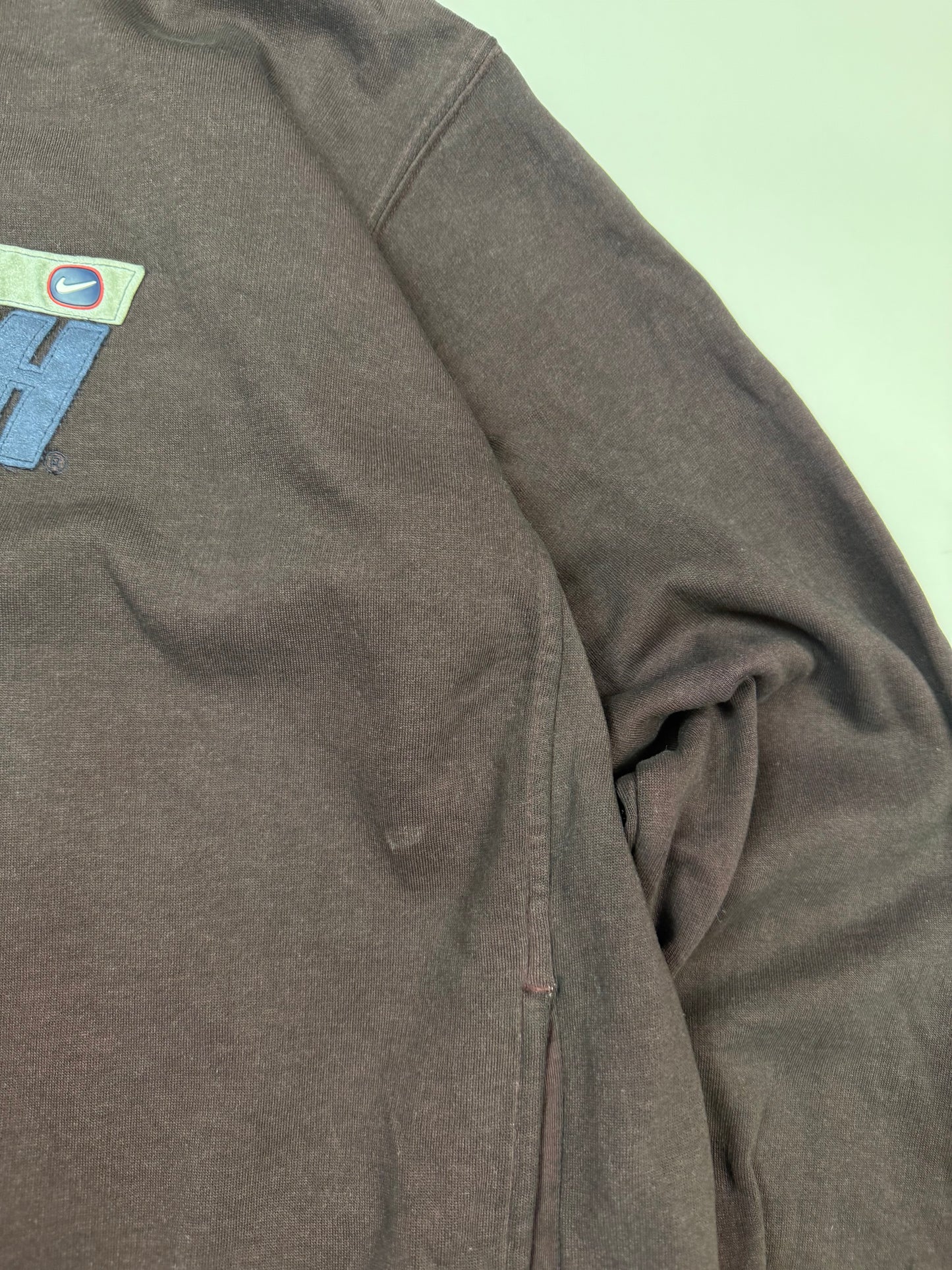 Vintage Nike swoosh spell out hoodie (M)