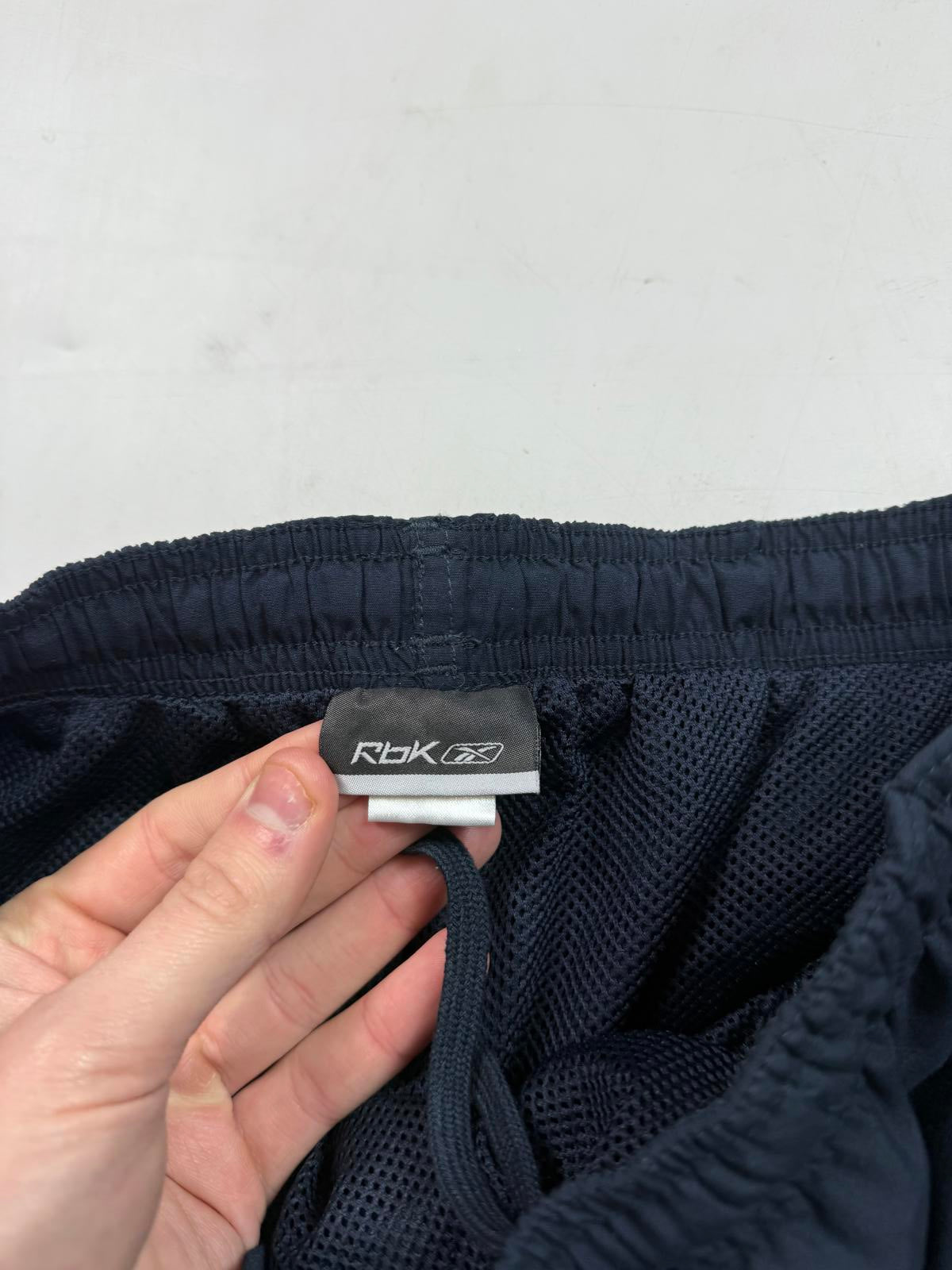 Vintage Reebok spell out baggy track pants (M)