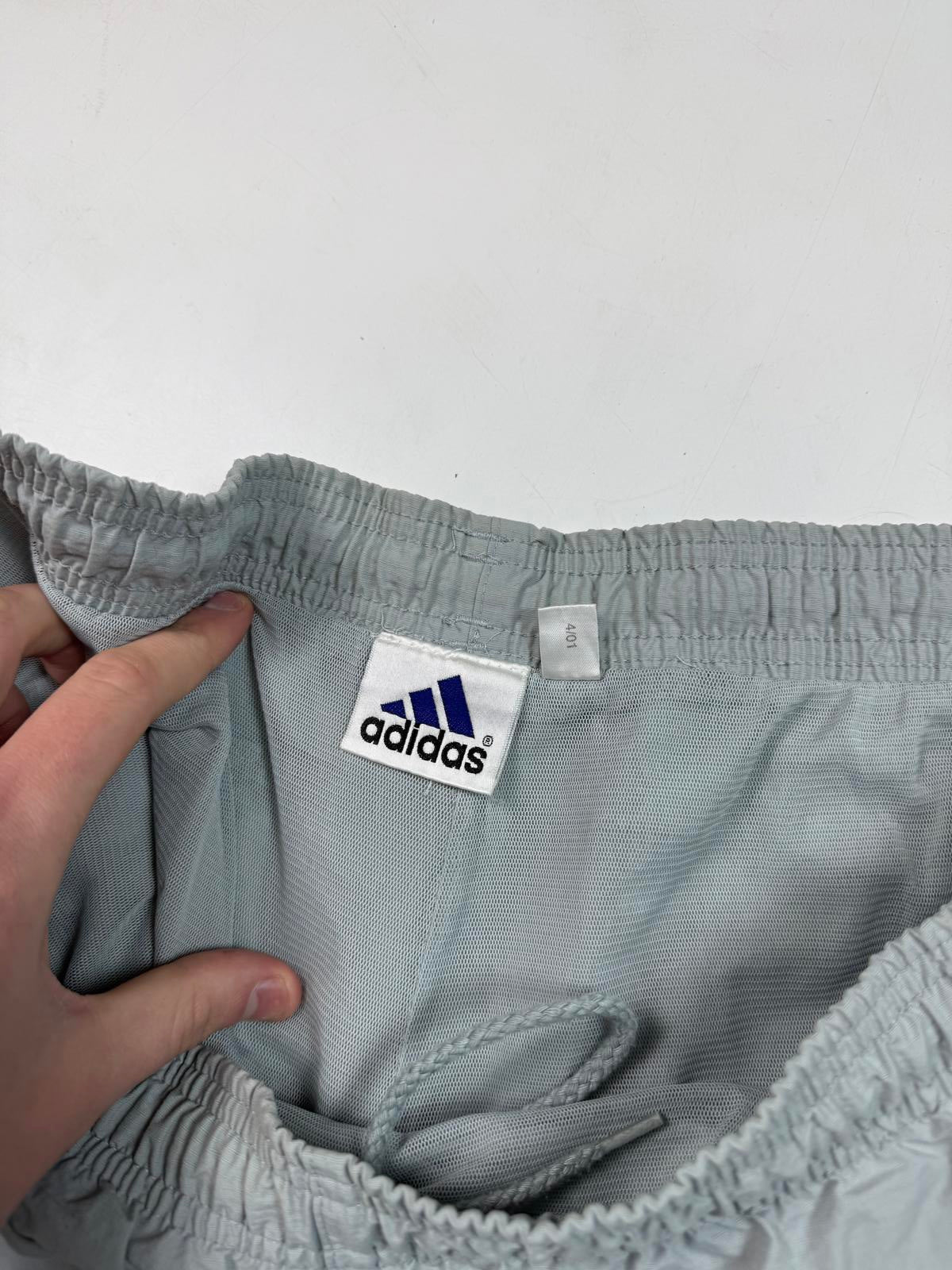 Vintage 90s adidas side stripe baggy track pants (XL)