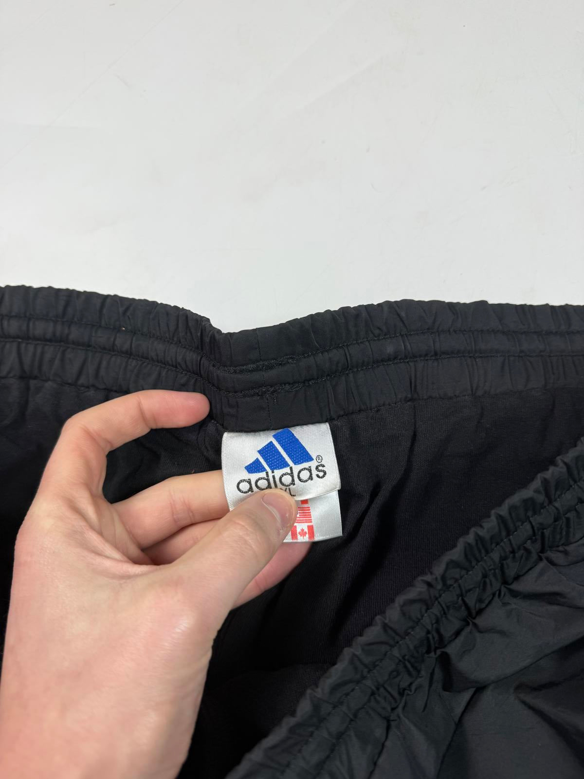 Vintage 90s Adidas small logo baggy track pants (XL)