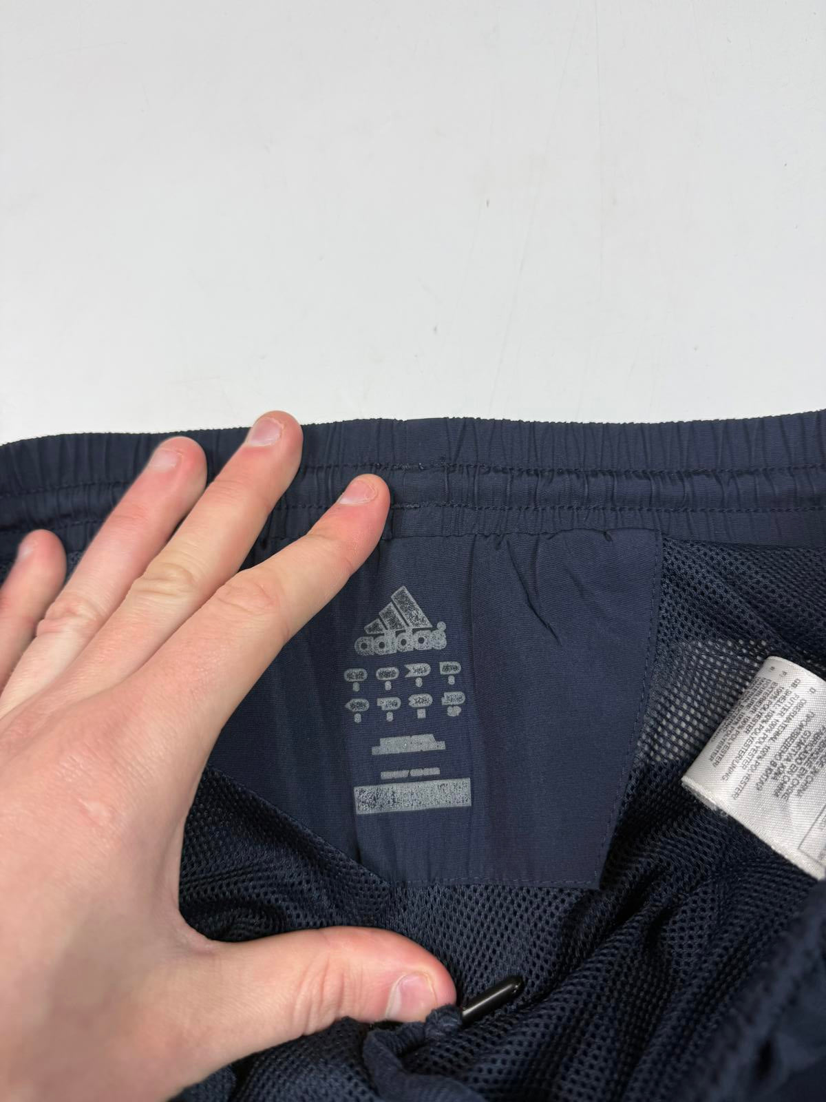 Vintage Adidas baggy side stripe track pants (S)