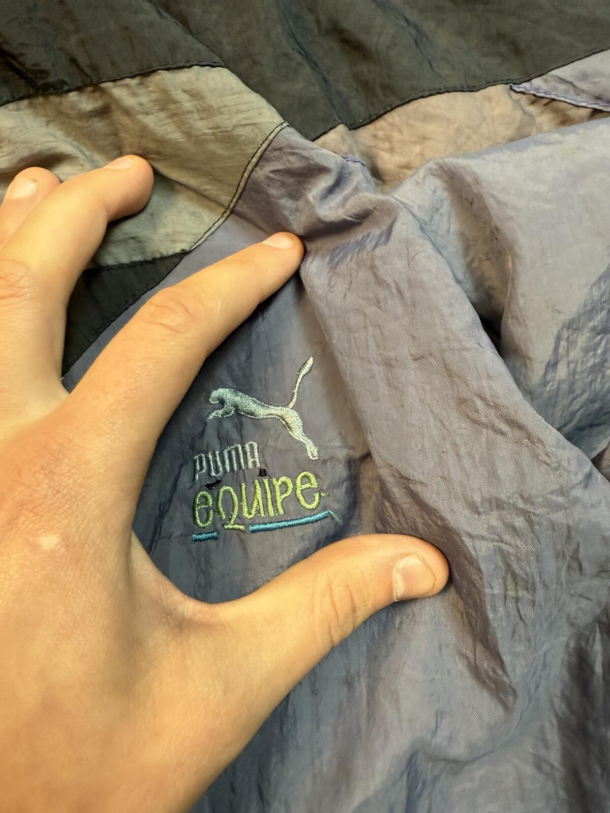 Vintage 90s Puma equipe shell track jacket (M)