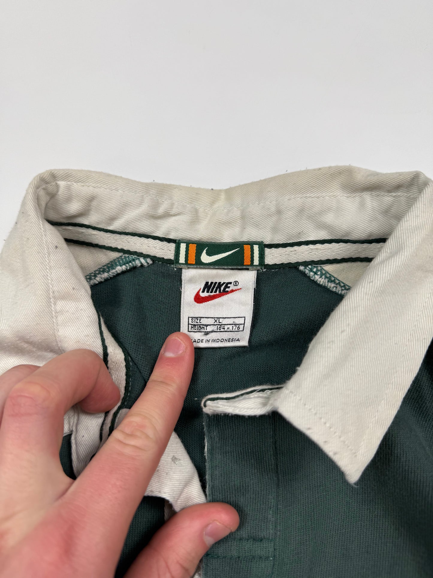 Vintage 90s Nike rugby polo shirt (S)