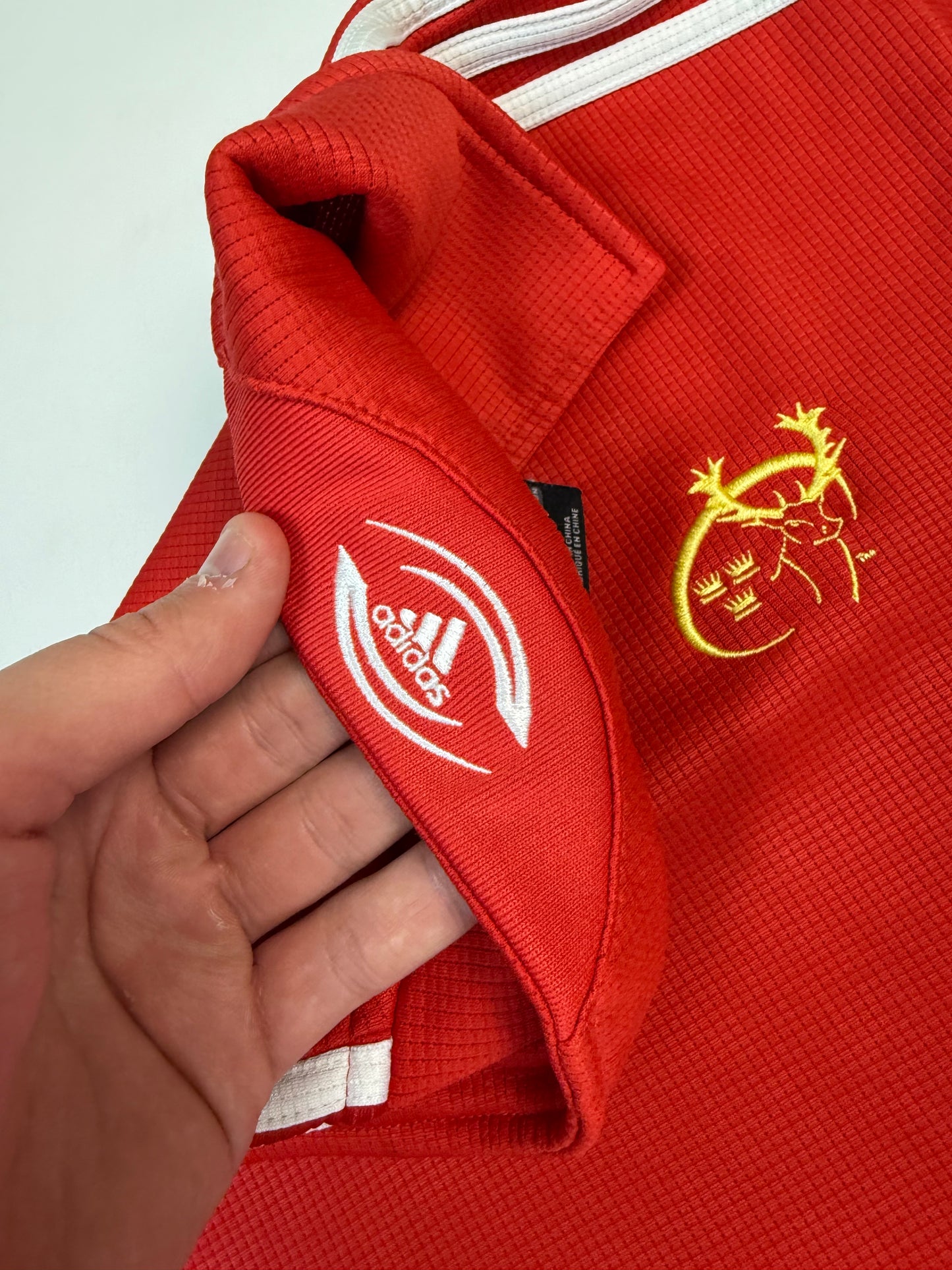 Vintage Munster 2007/08 Adidas rugby polo shirt (XL)