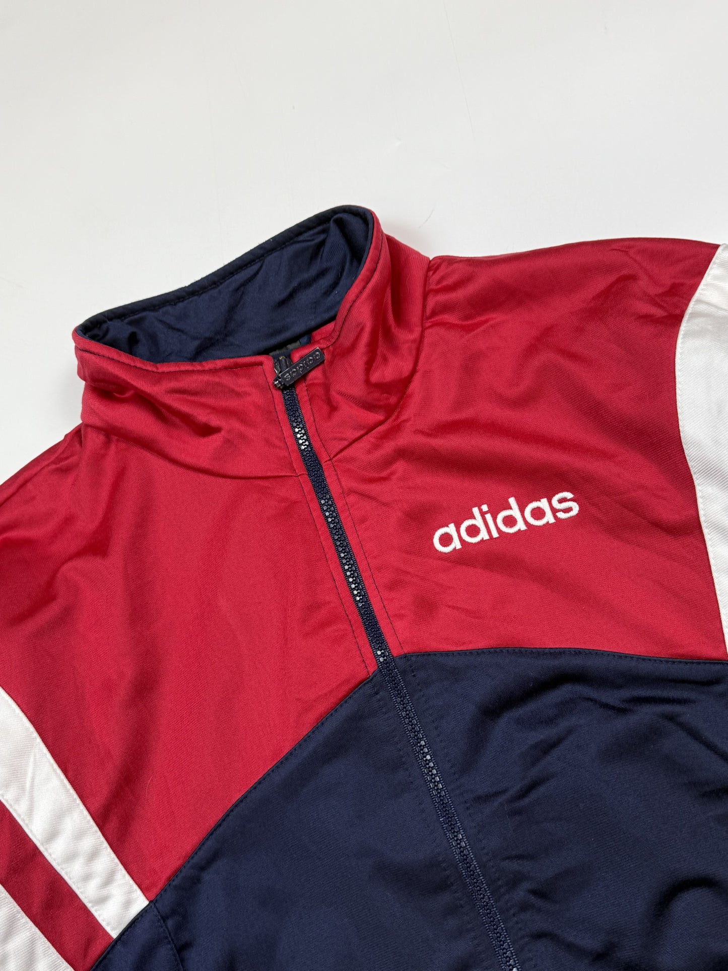 Vintage 90s Adidas colour block track jacket (M)