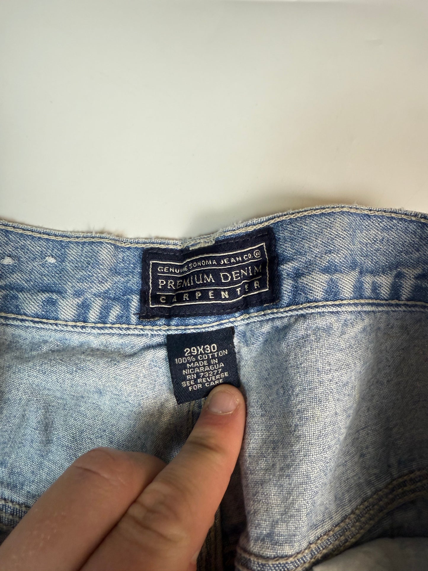 Baggy fit carpenter denim jeans (W28)