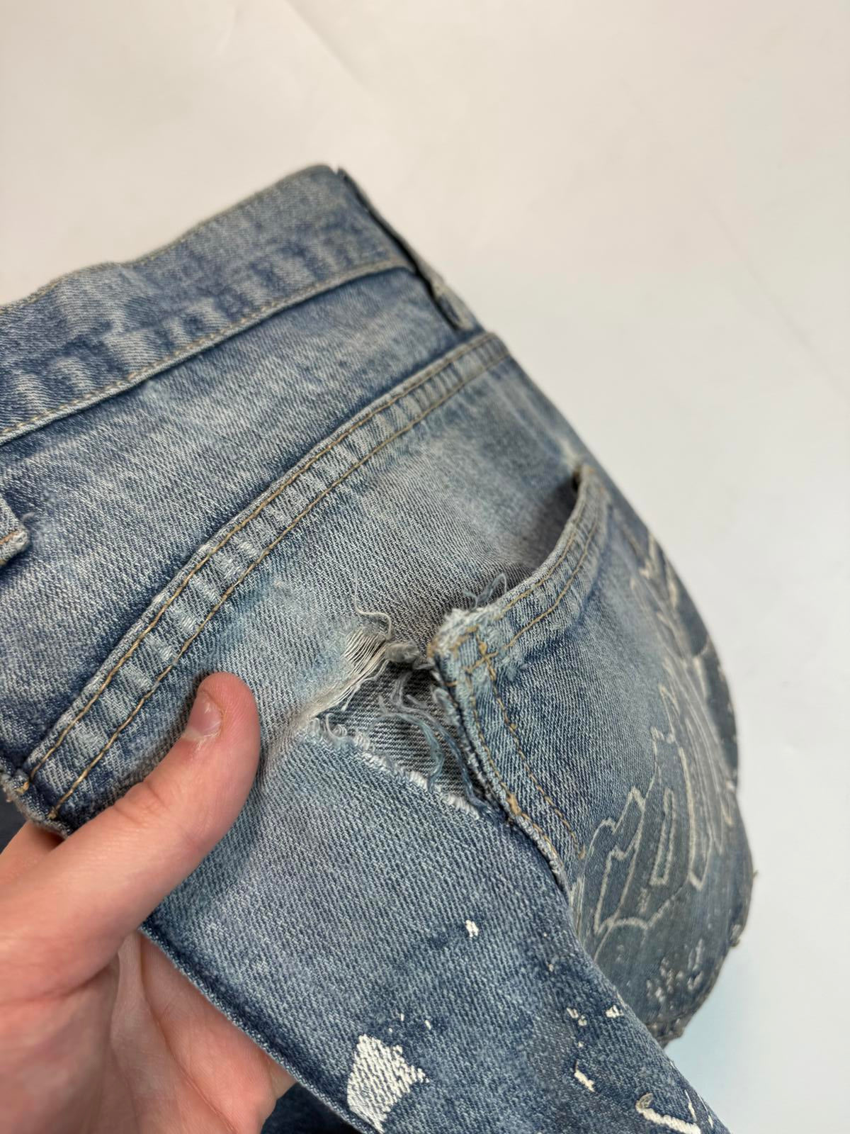 Vintage Y2K baggy hip hop Jeans (W32)