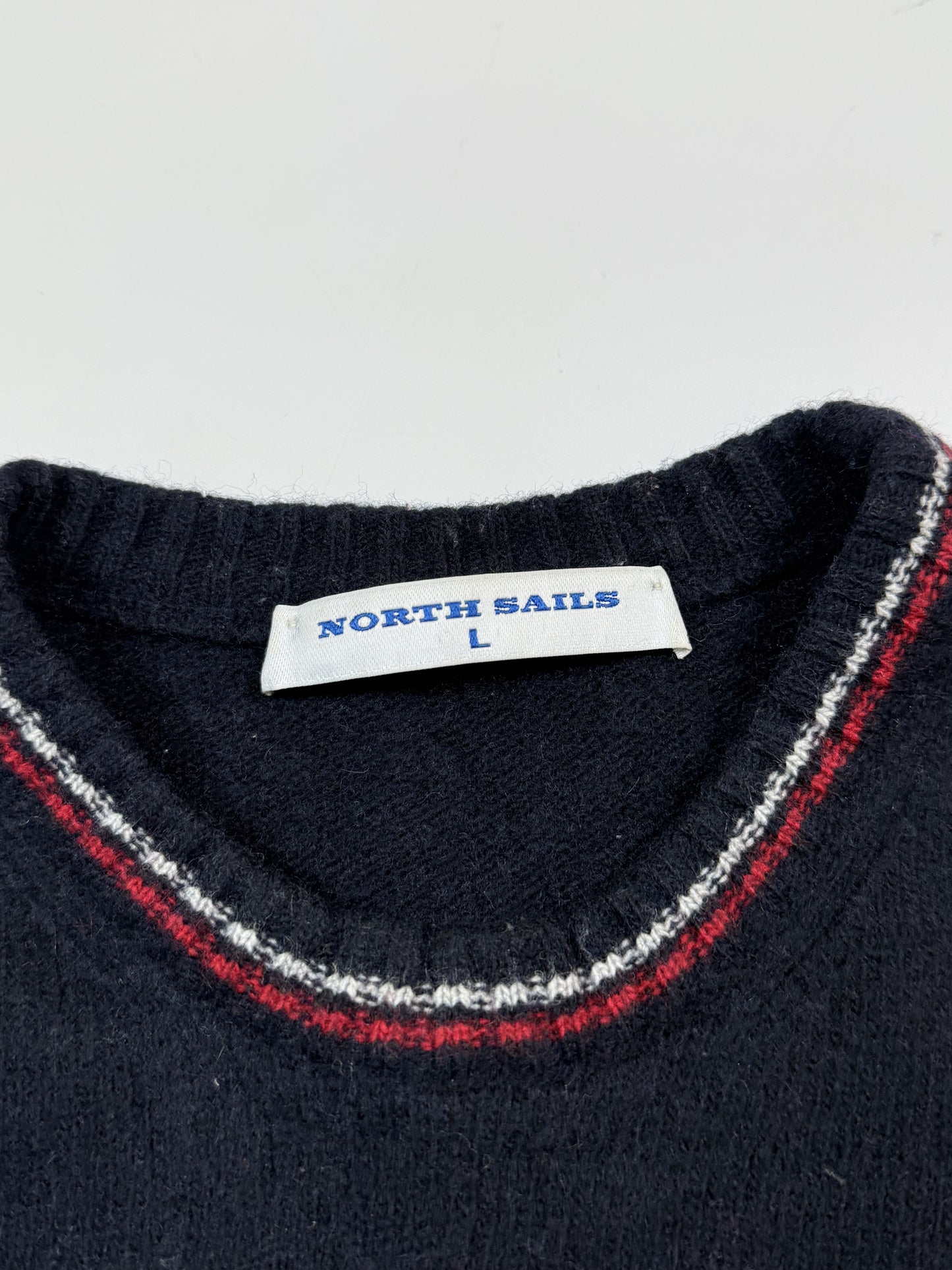 Vintage North Sails USA flag wool knit sweater (L)