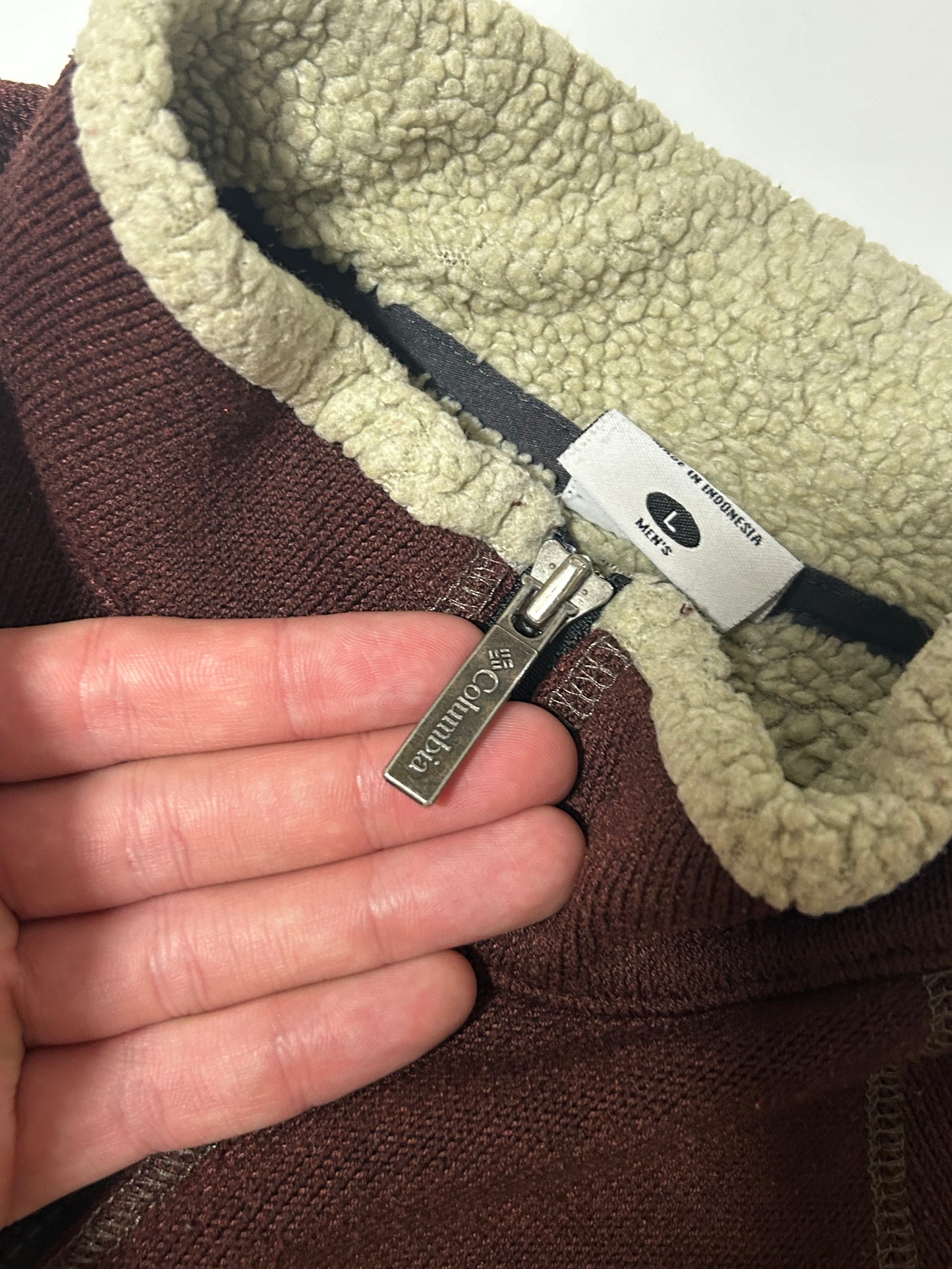 Columbia quarter zip fleece (L)