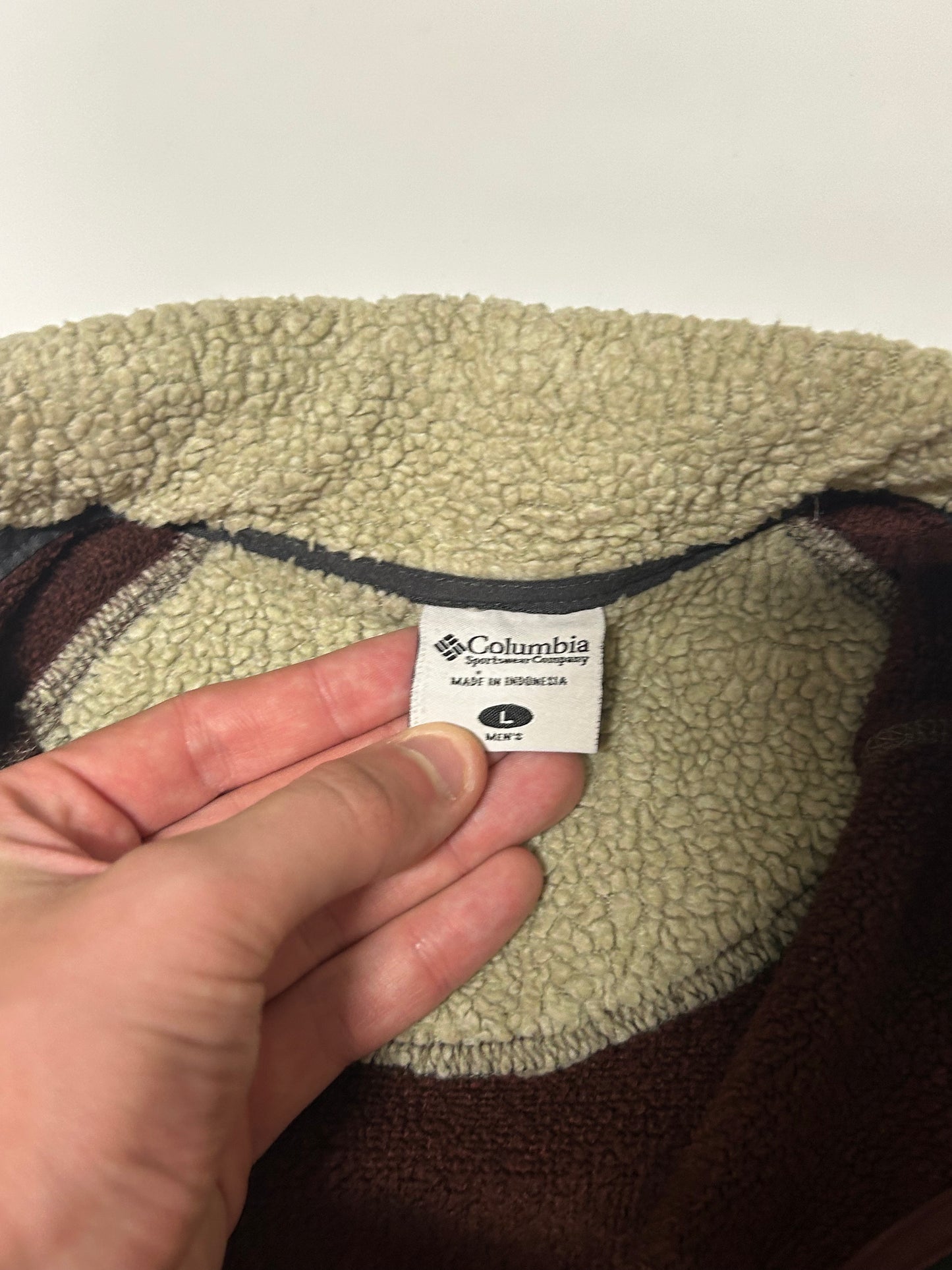 Columbia quarter zip fleece (L)