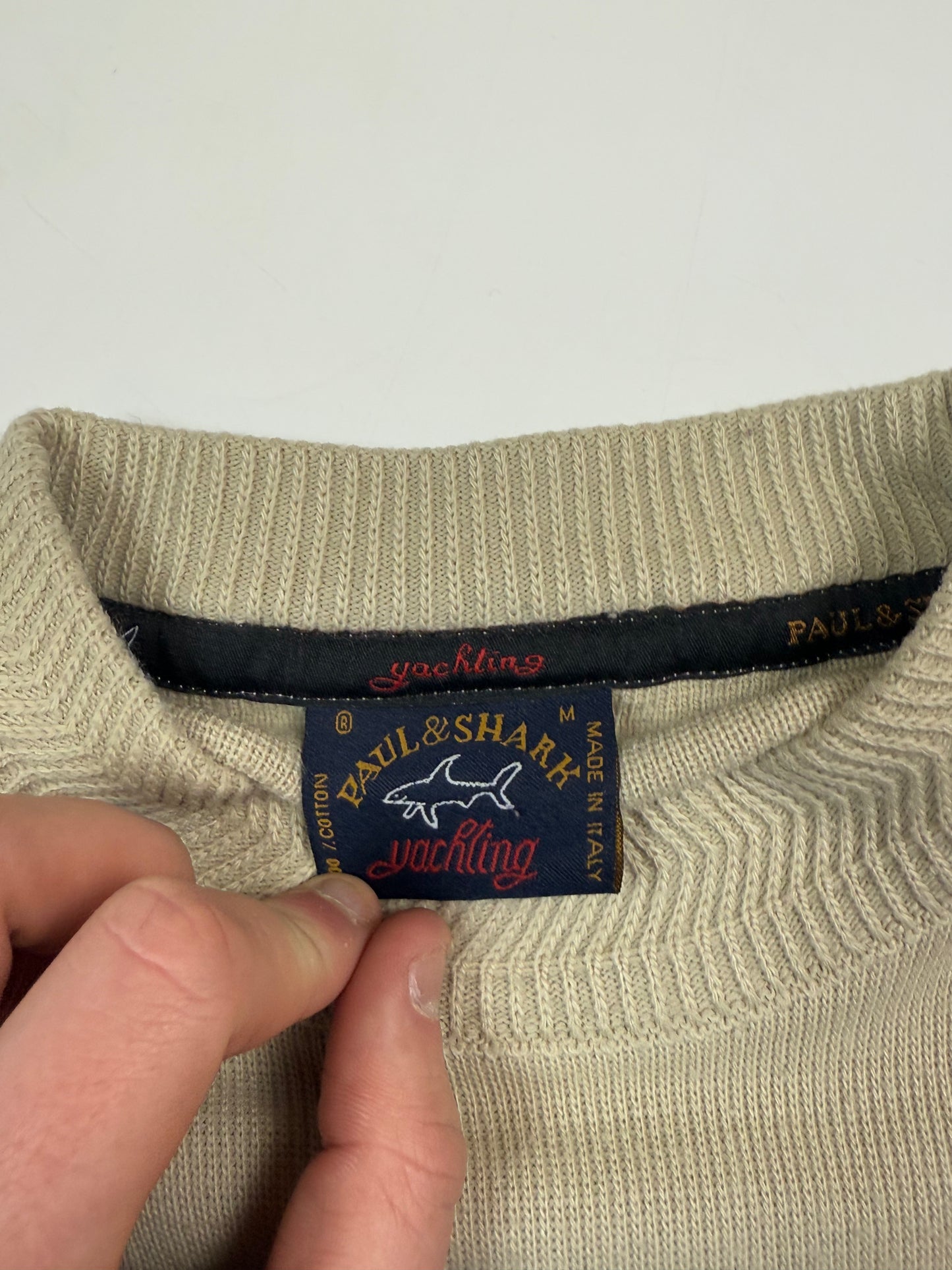 Vintage 90s Paul & Shark striped knit sweater (M)