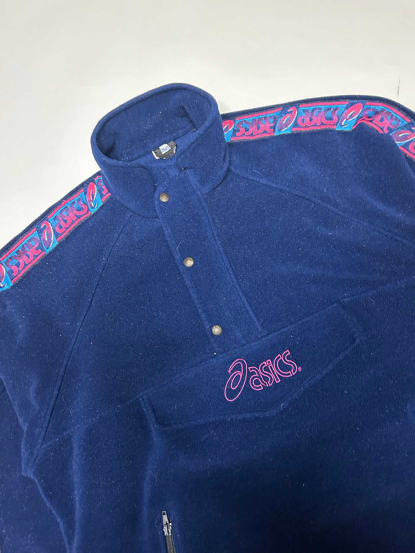 Vintage 90s Asics quarter zip fleece (XL)
