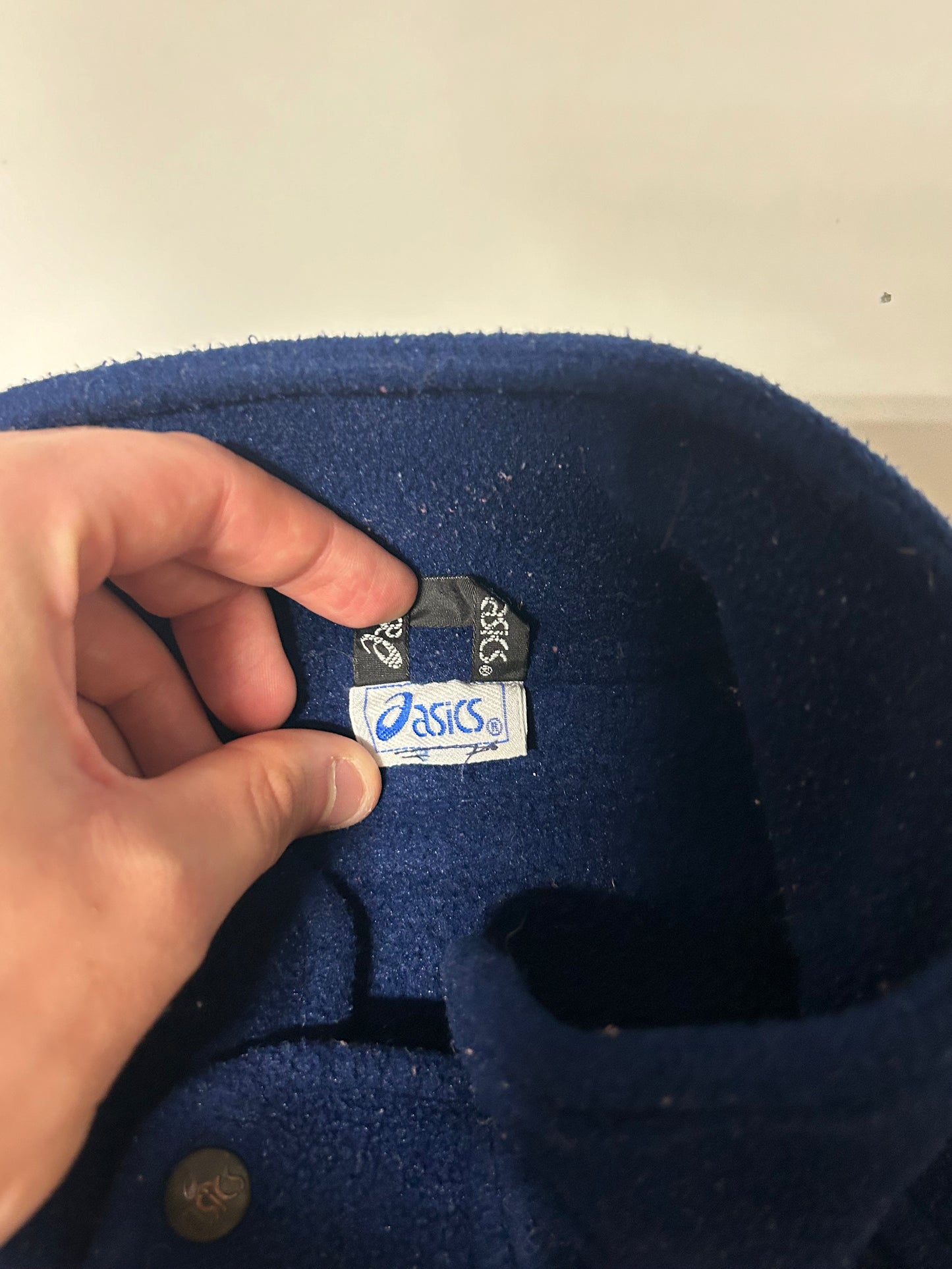 Vintage 90s Asics quarter zip fleece (XL)