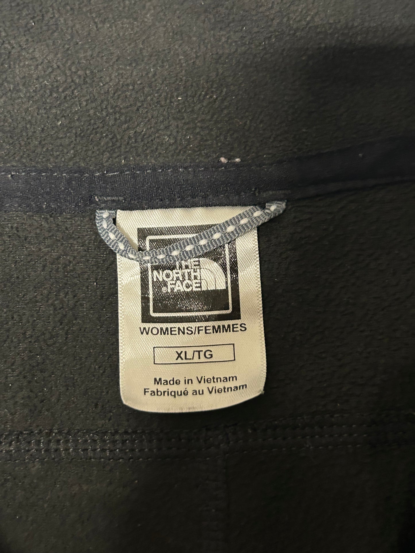 North Face zip up fleece vest (XL)