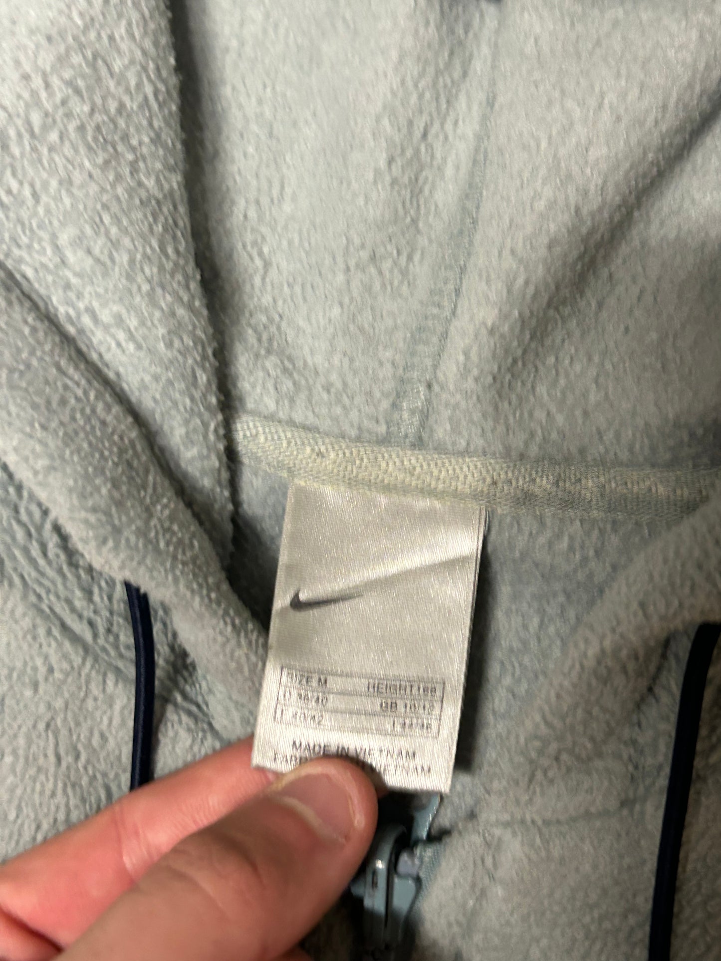 Vintage Nike full zip hooded fleece (M)