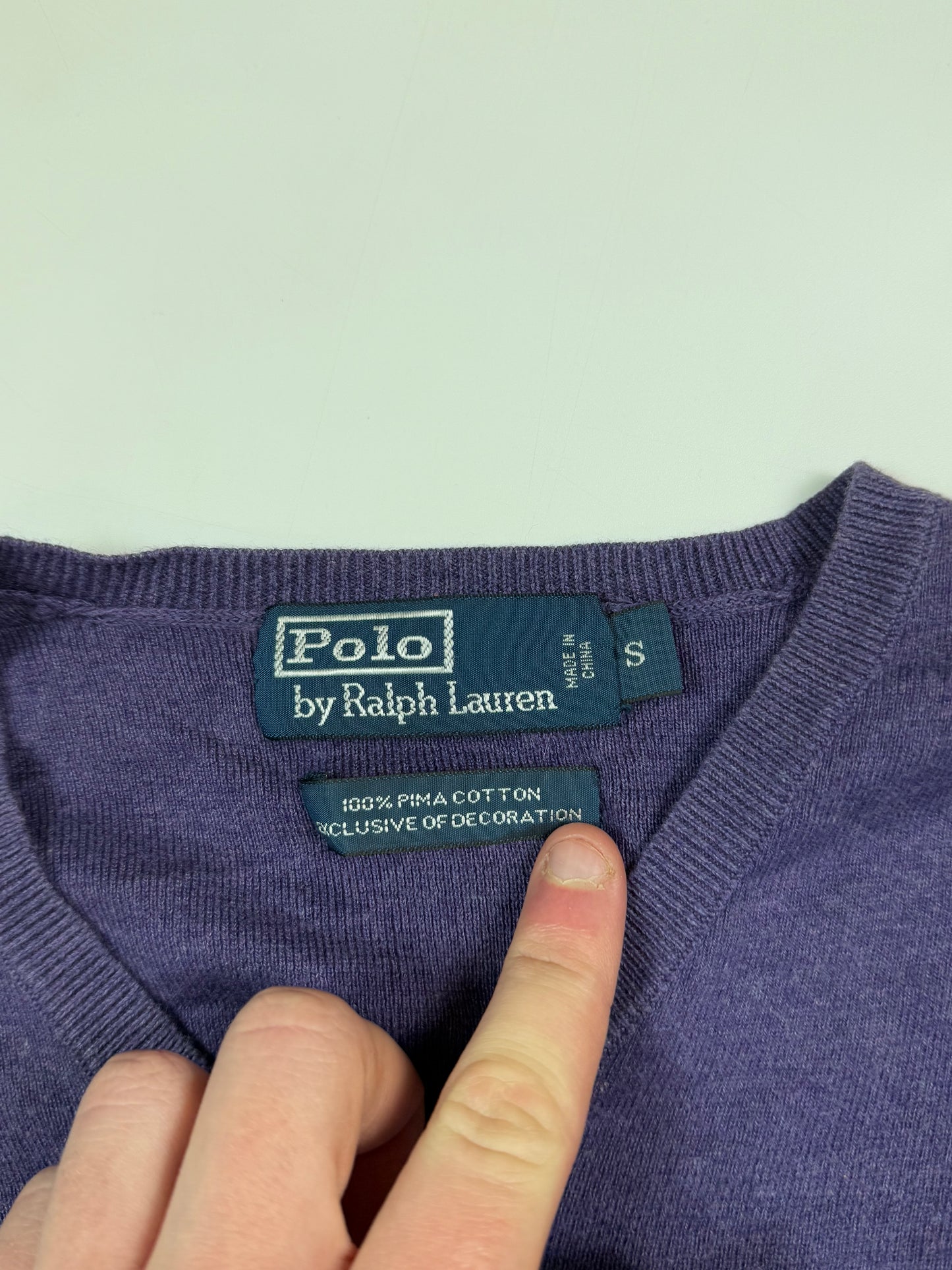 Vintage 90s Polo Ralph Lauren knit sweater (S)