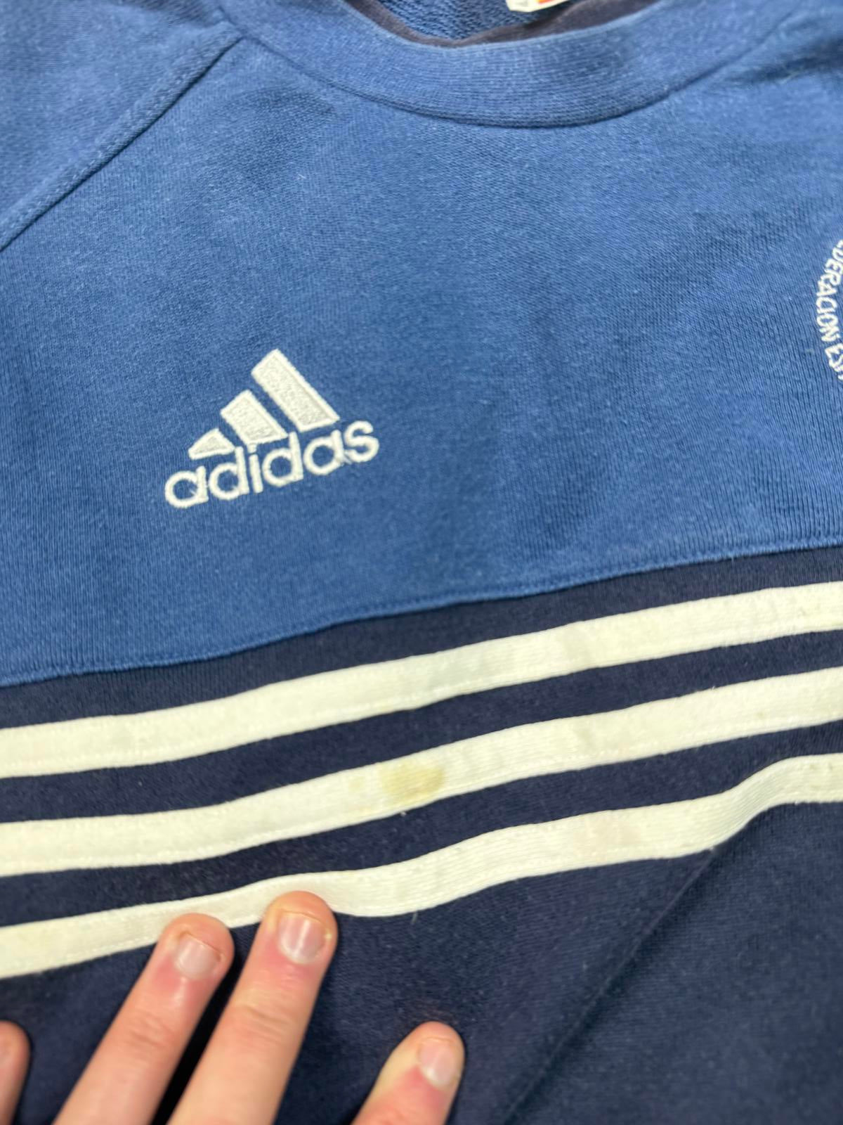 Vintage Spain 1998-00 Adidas football sweatshirt (L)