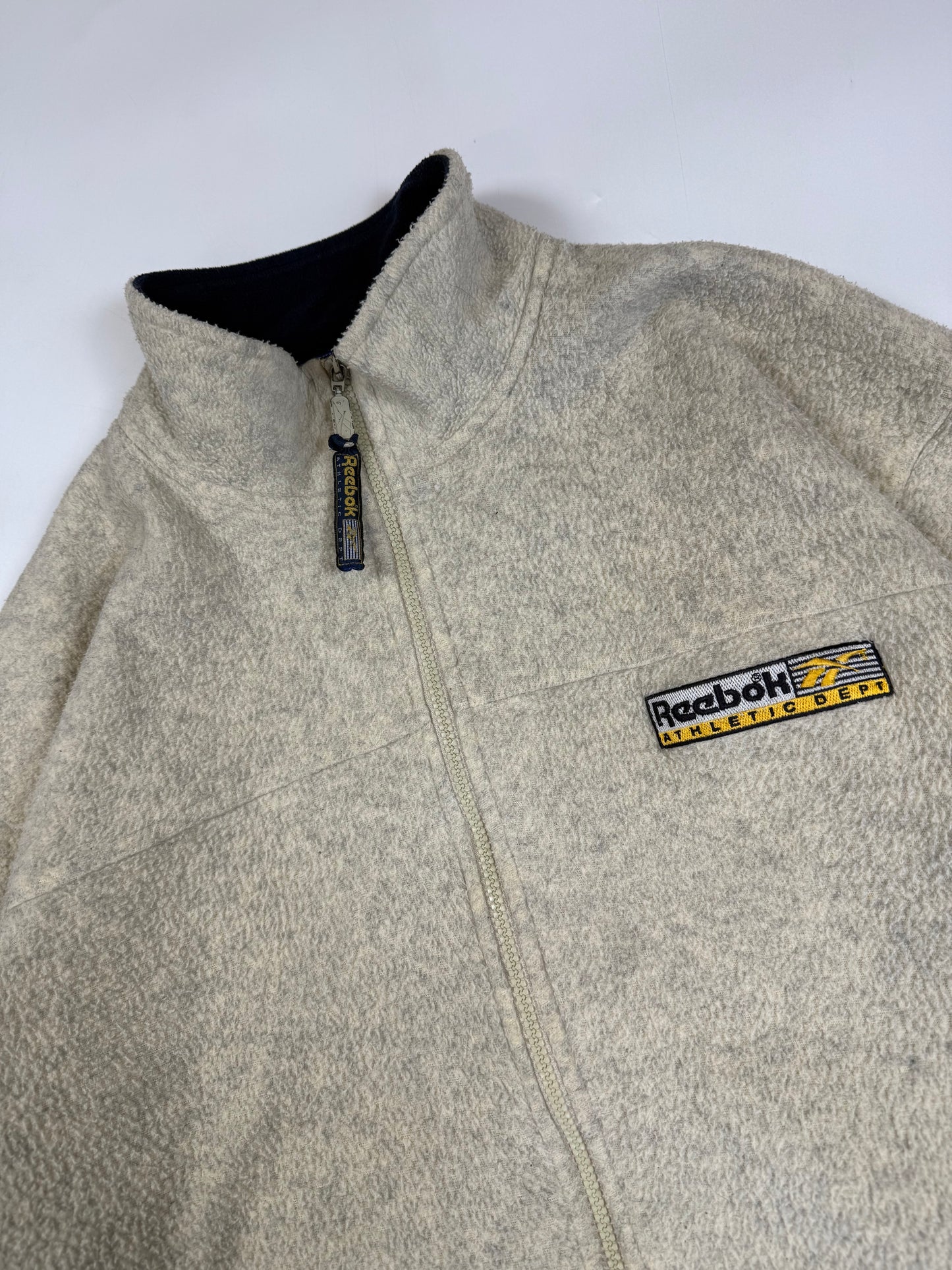 Vintage Reebok athletic dept full zip fleece (S)