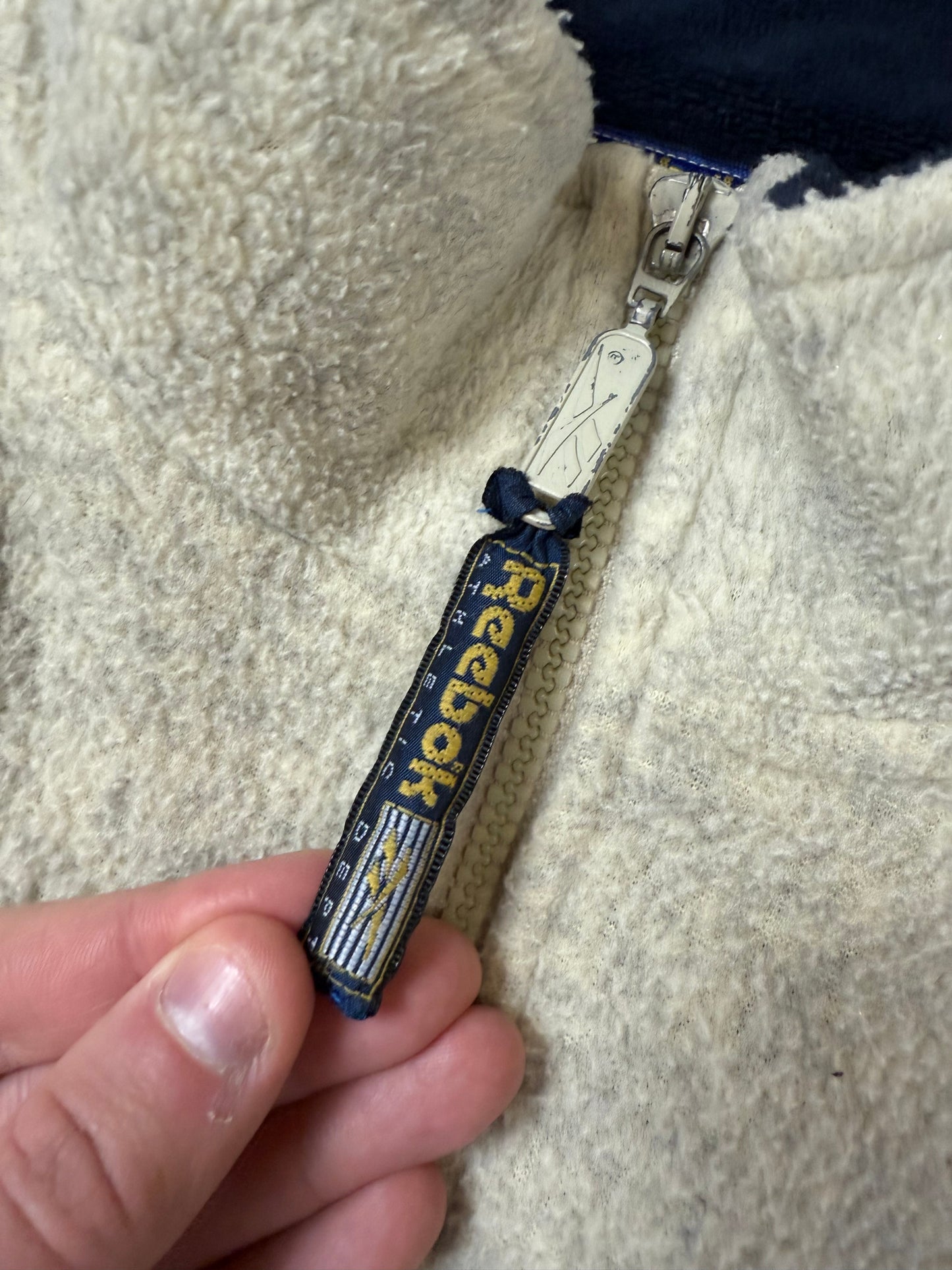 Vintage Reebok athletic dept full zip fleece (S)