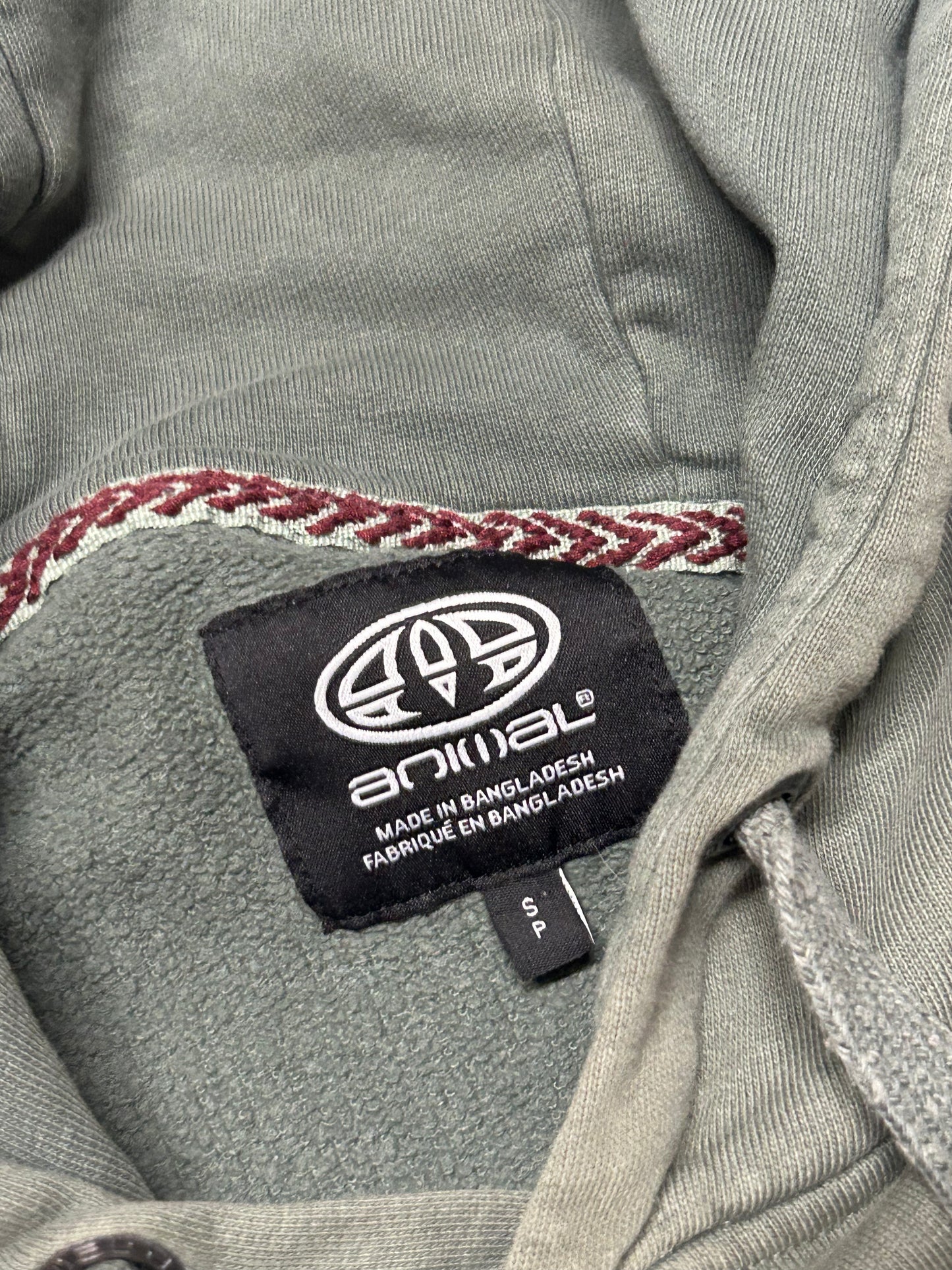 Animal spell out hoodie (S)