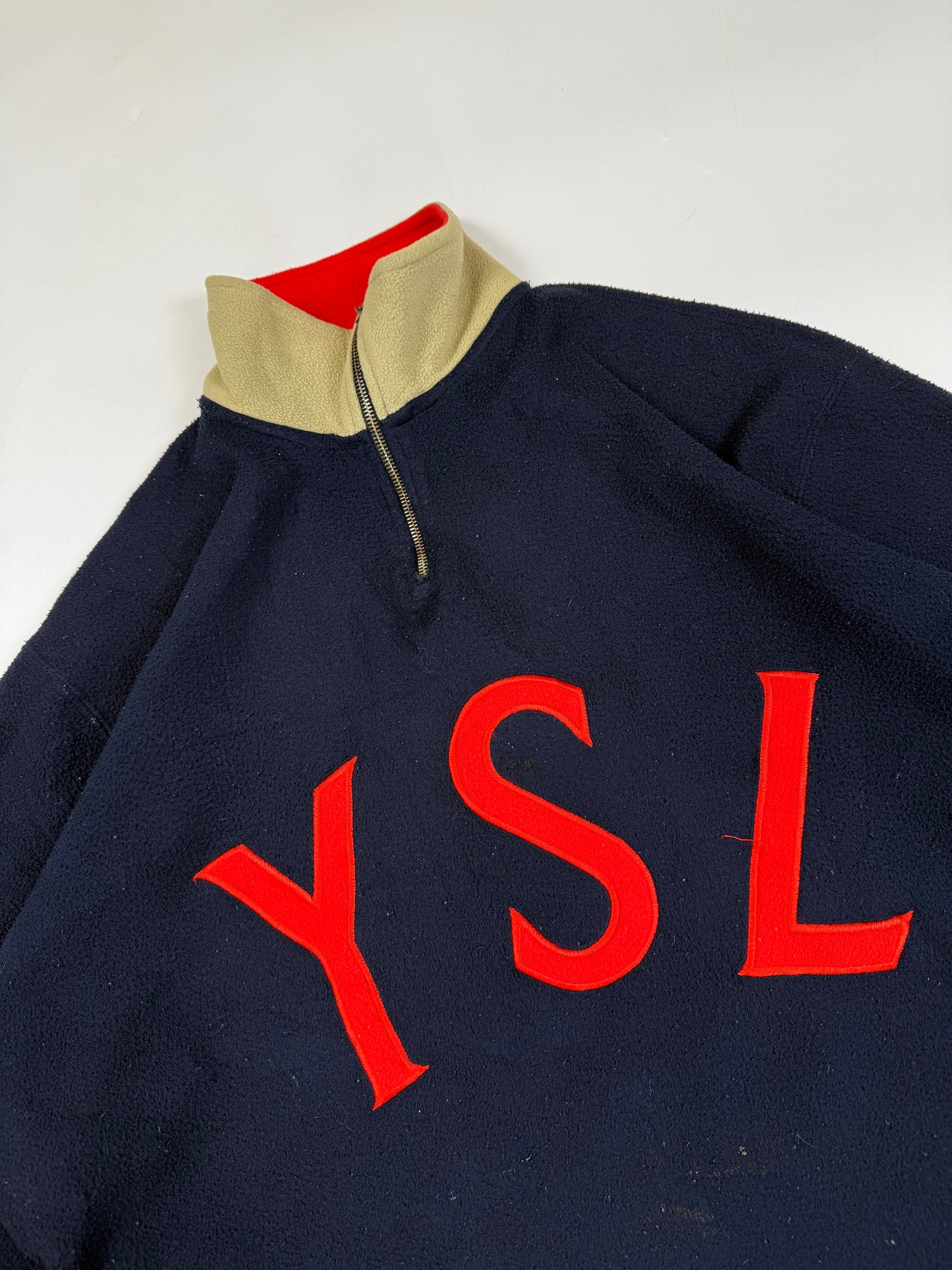 Vintage Yves Saint Laurent YSL quarter zip fleece (L)