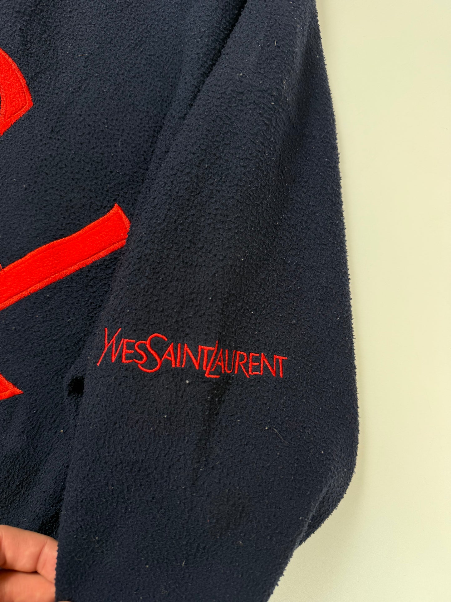 Vintage Yves Saint Laurent YSL quarter zip fleece (L)