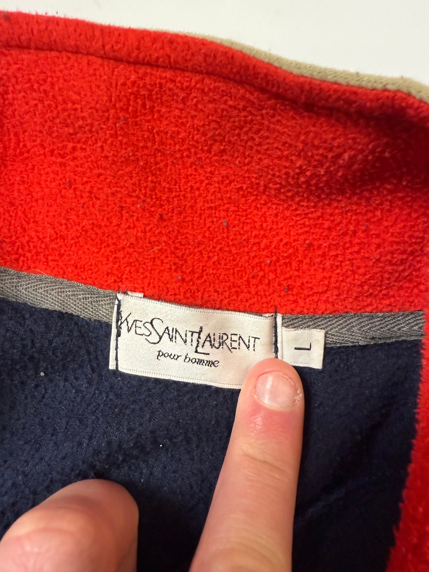 Vintage Yves Saint Laurent YSL quarter zip fleece (L)