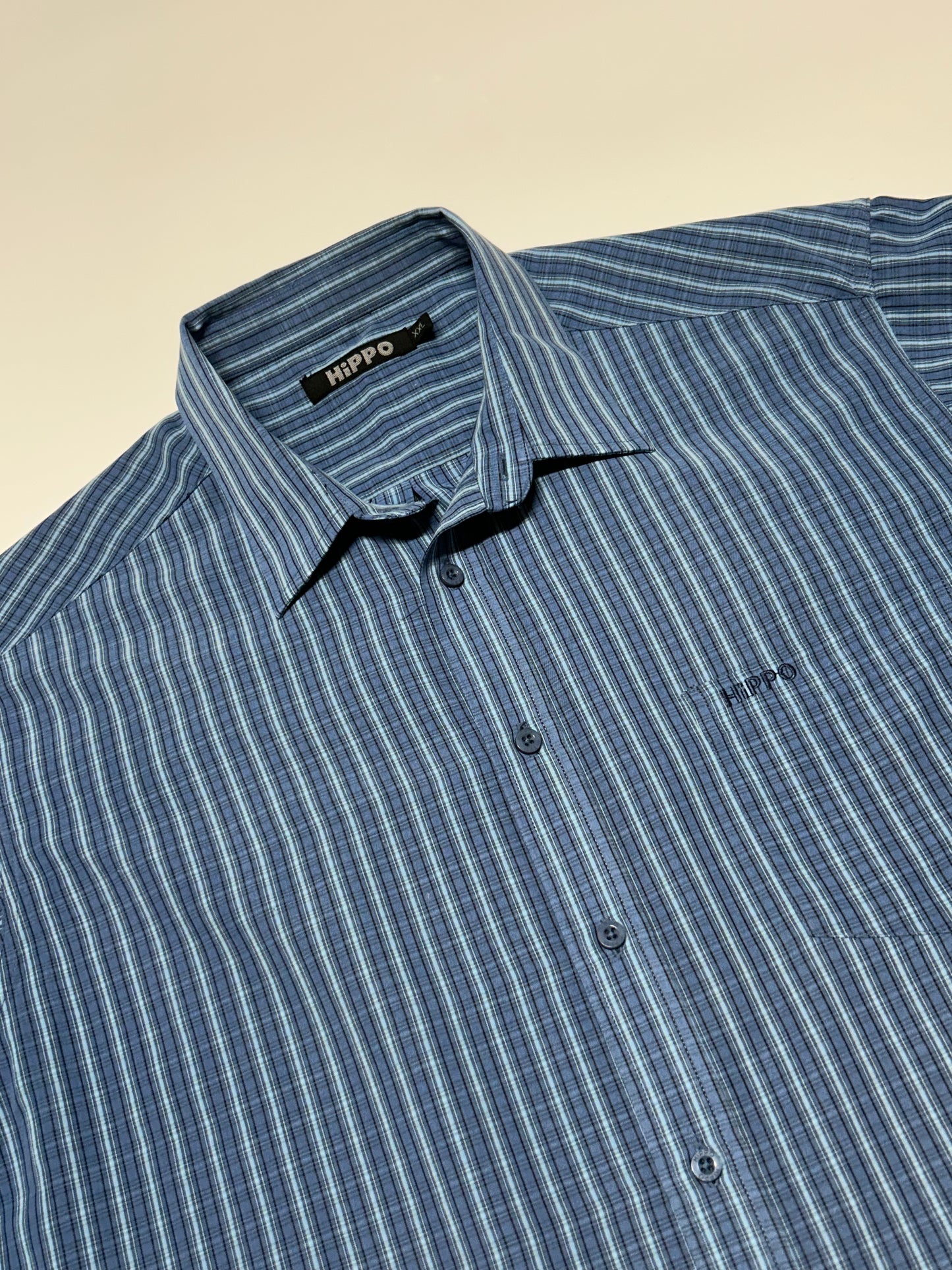 Vintage Hippo striped shirt (XXL)