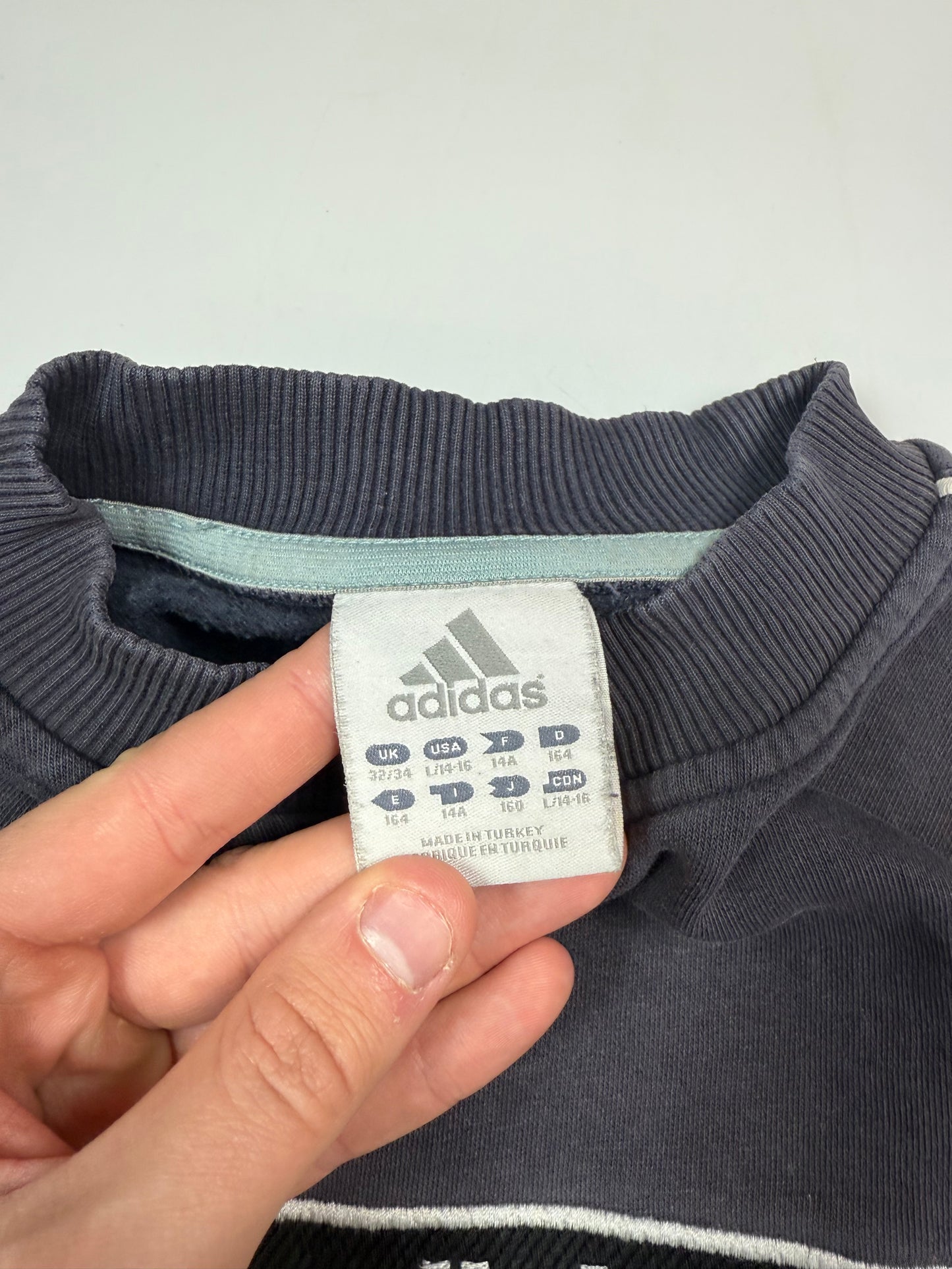 Vintage Adidas spell out sweatshirt (S)