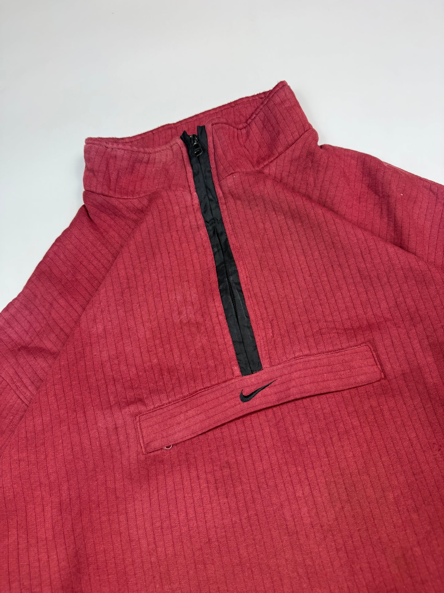 Vintage 90s Nike centre swoosh quarter zip sweatshirt (L)