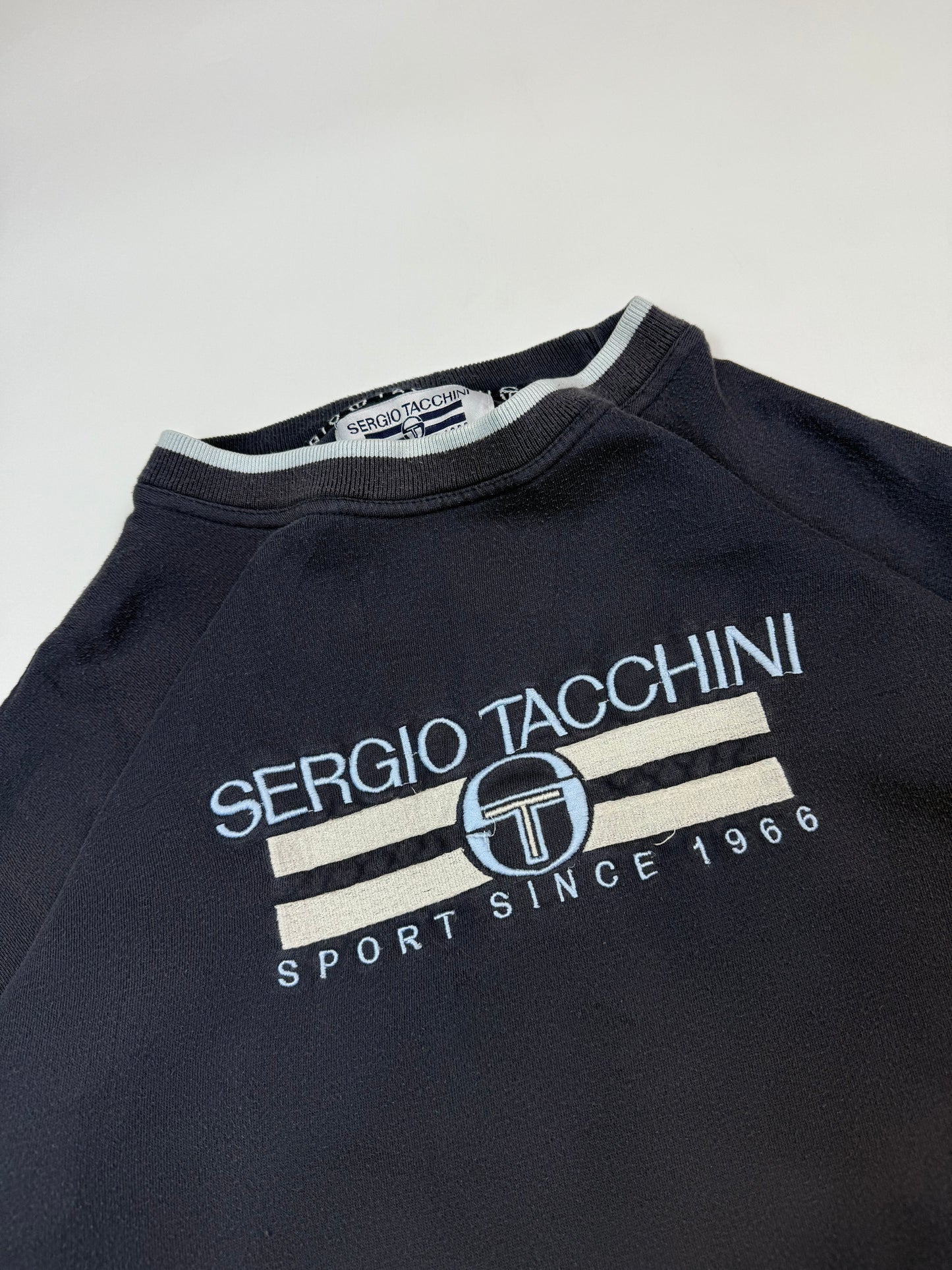 Vintage 90s Sergio Tacchini spell out sweatshirt (XL)