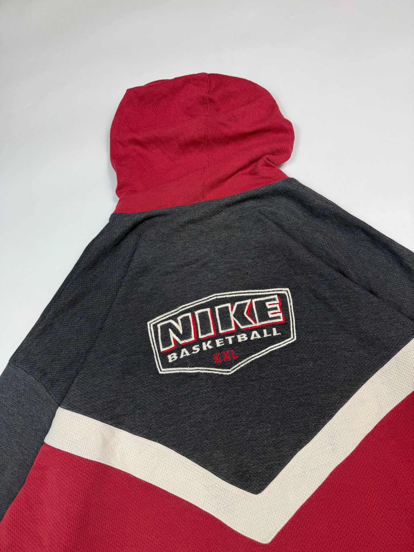 Vintage 90s Nike basketball colour block full zip hoodie (M)
