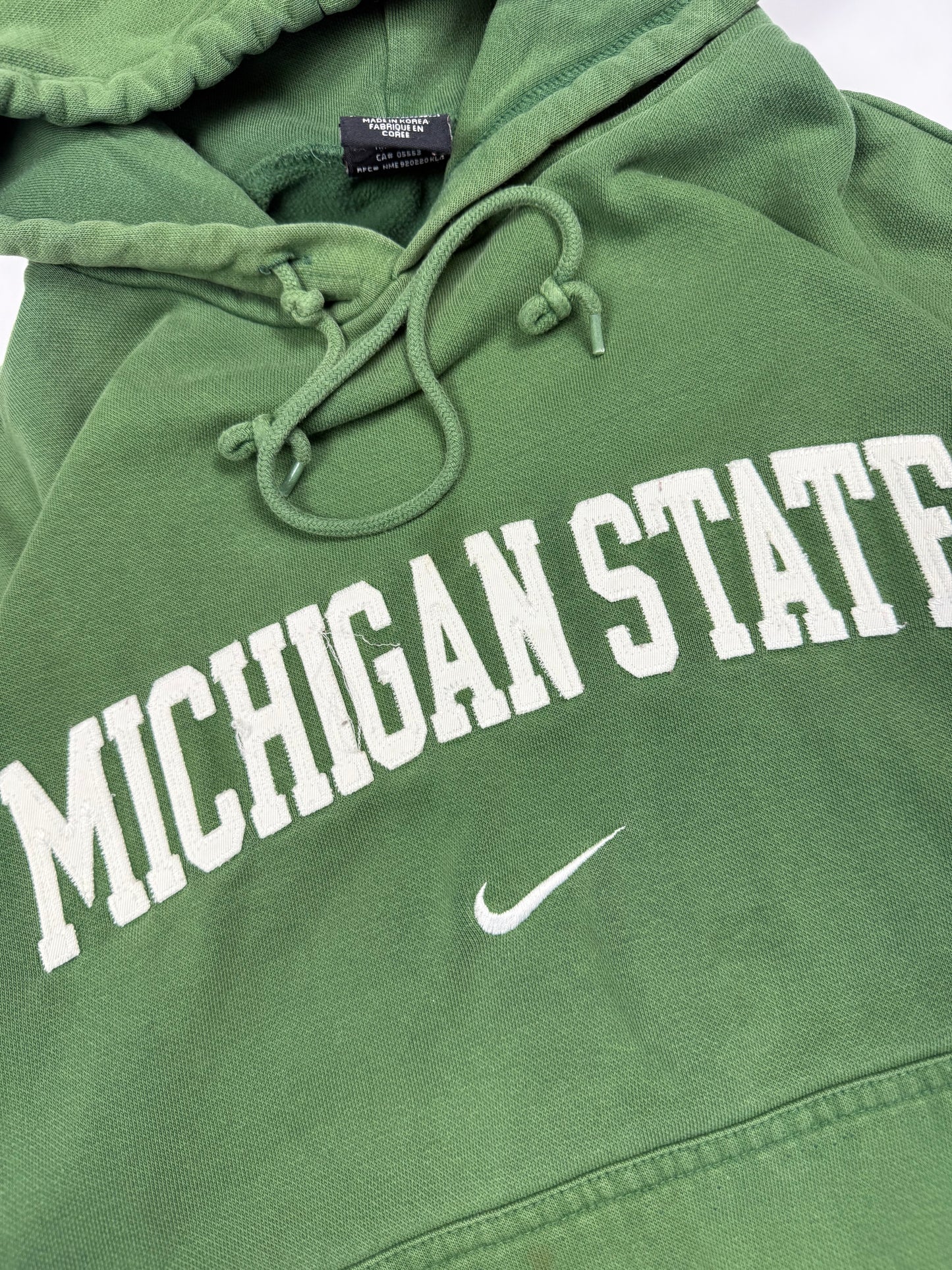 Vintage 90s Nike Michigan State centre swoosh hoodie (M)