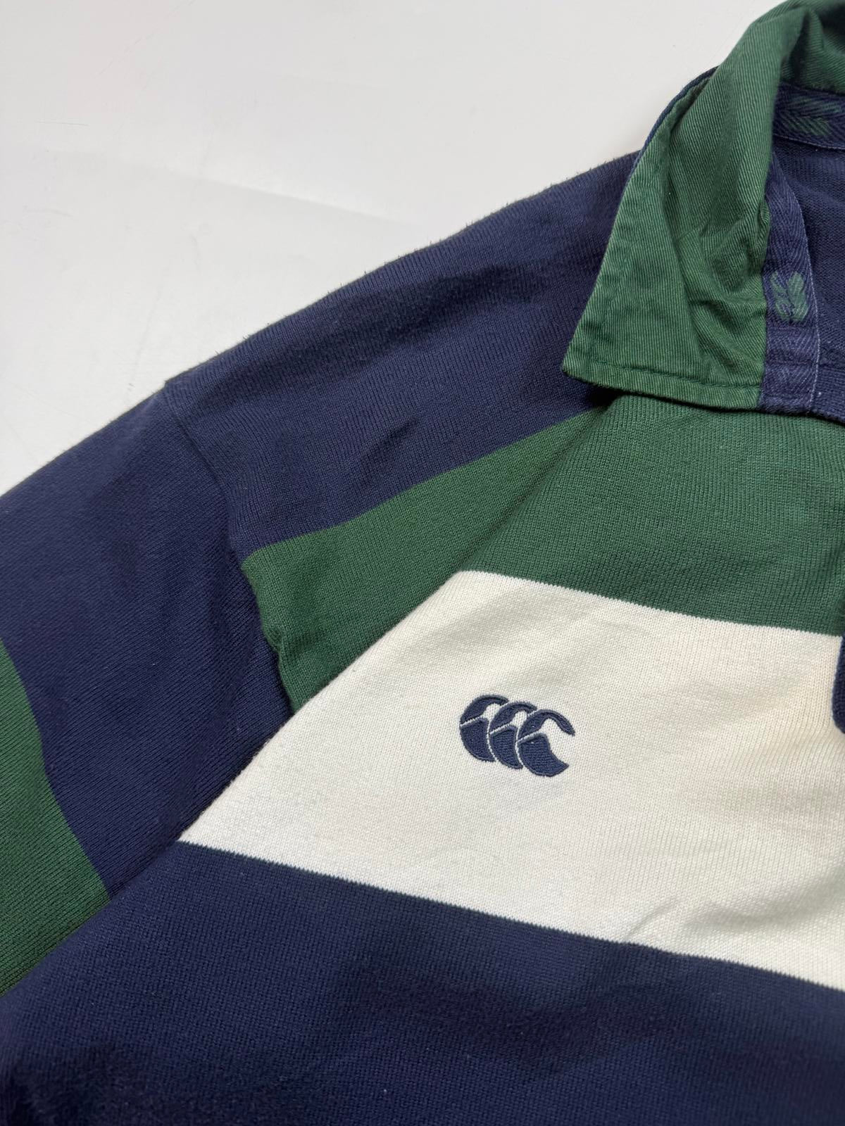 Vintage 90s Canterbury striped rugby polo (M)